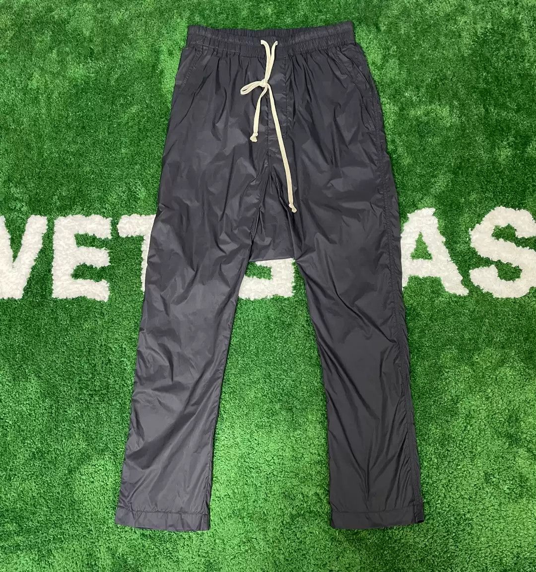 Pre-owned Rick Owens Slim Nylon Trousers In Multicolor