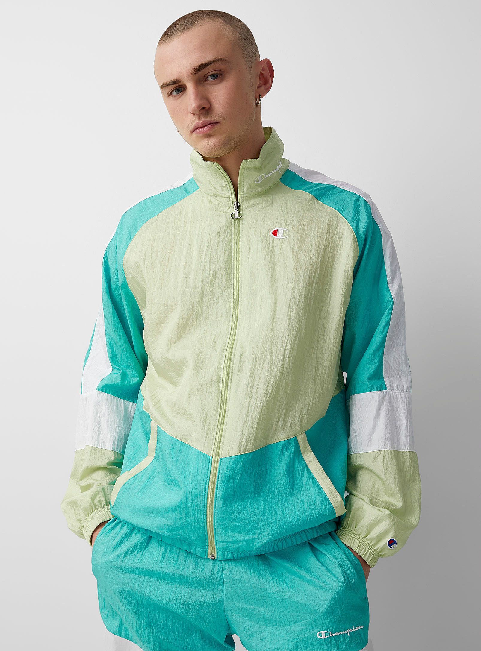 Champion BNWT SS22 CHAMPION PASTEL BLOCK NYLON TRACK JACKET M Size US M / EU 48-50 / 2 - 1 Thumbnail