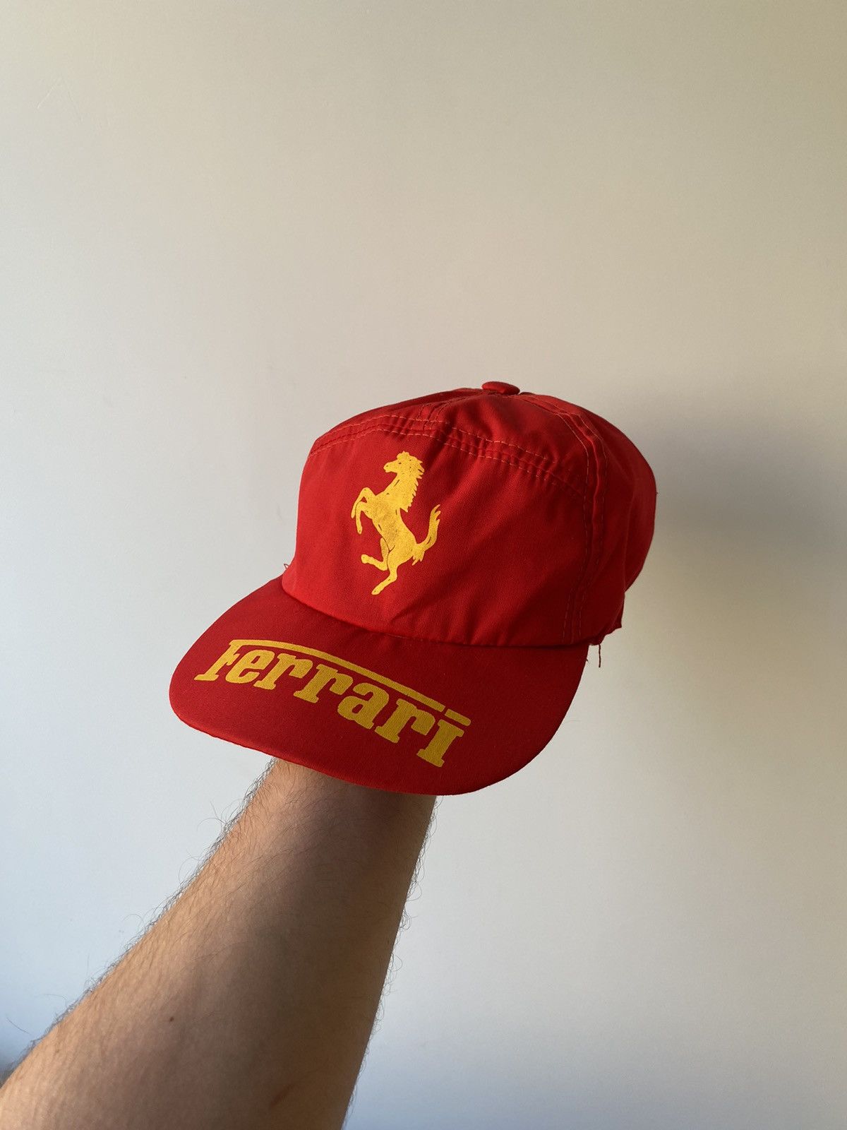 Ferrari Vintage 80s Ferrari racing factory cap retro rare hype Y2K Size ONE SIZE - 1 Thumbnail