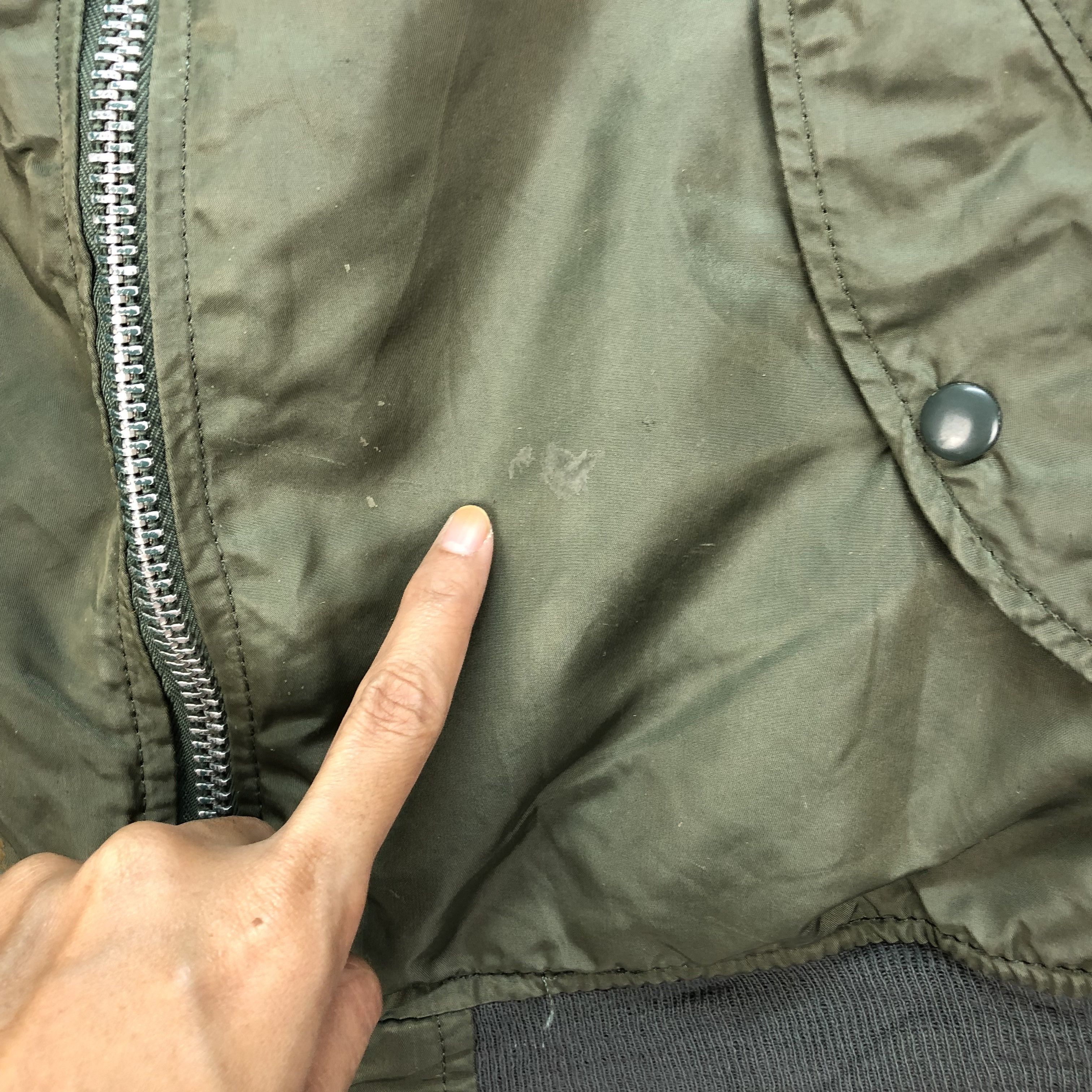 Alpha Industries Vintage ALPHA Made In Usa USAF MA-1 Bomber Jacket #4878-37 Size US L / EU 52-54 / 3 - 10 Thumbnail