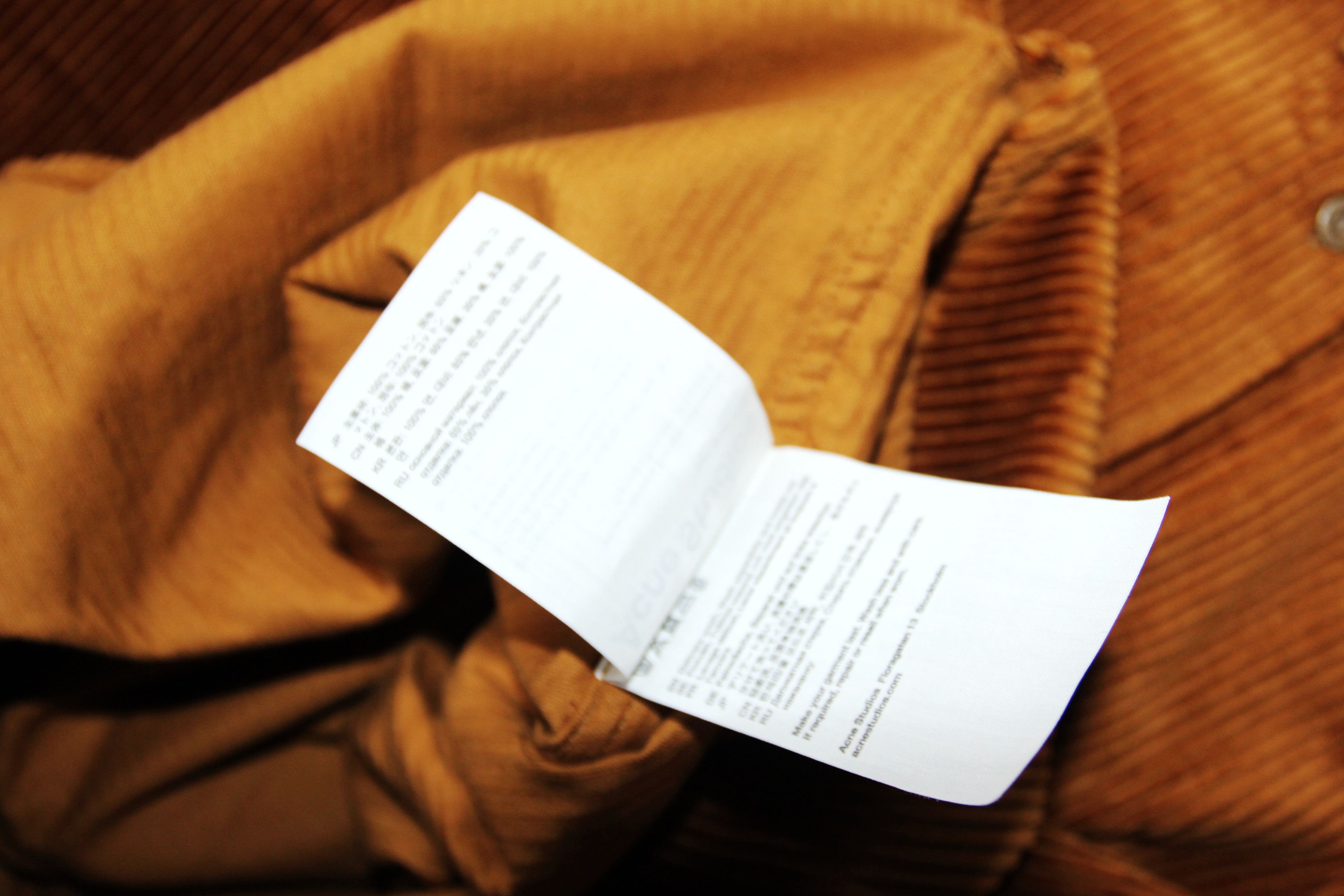 Acne Studios BNWT SS22 ACNE STUDIOS CORDUROY SHIRT 46 Size US S / EU 44-46 / 1 - 10 Thumbnail