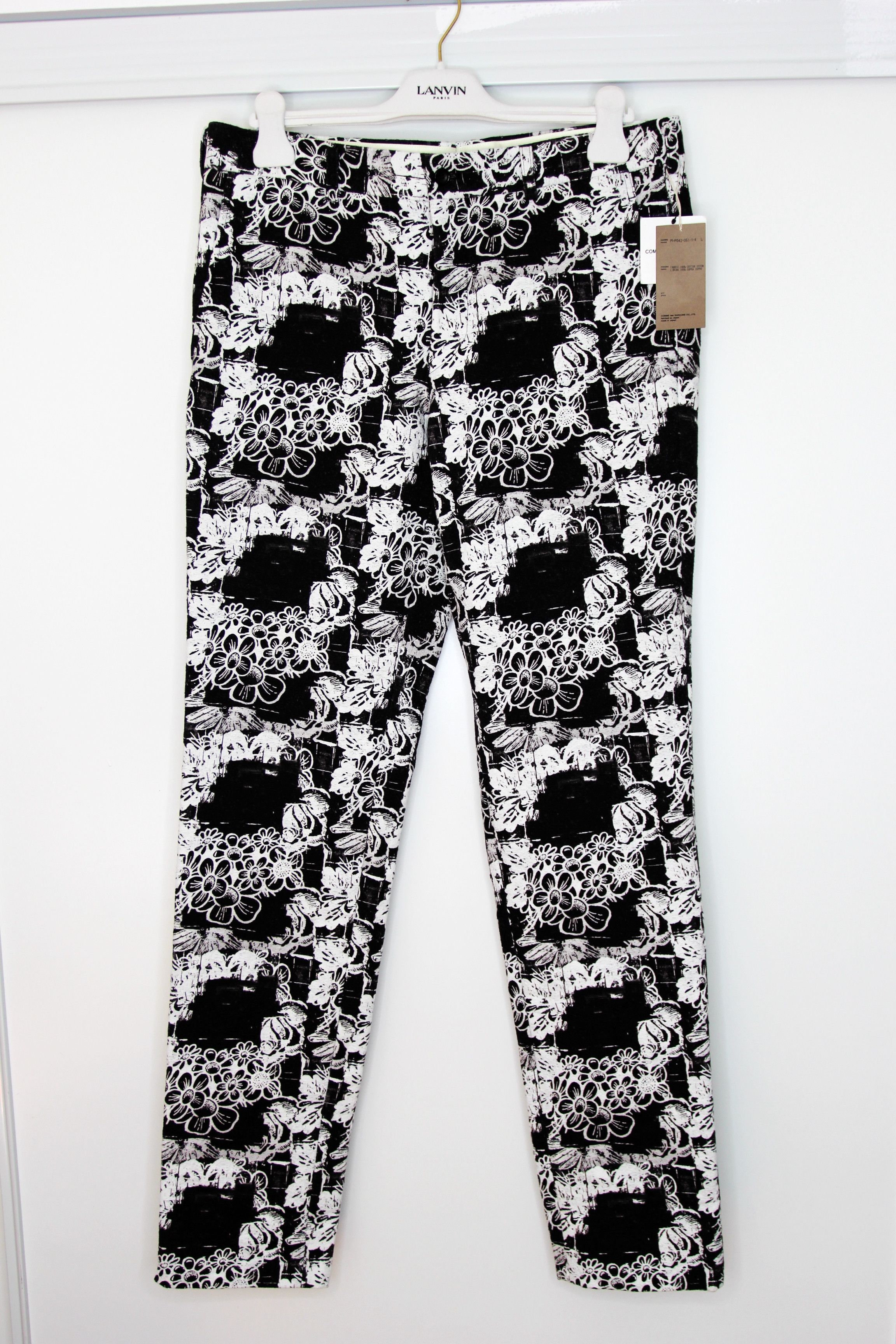 Comme des Garcons Homme Plus BNWT SS22 COMME DES GARCONS HOMME PLUS FLORAL PRINT PANTS L Size US 34 / EU 50 - 2 Thumbnail