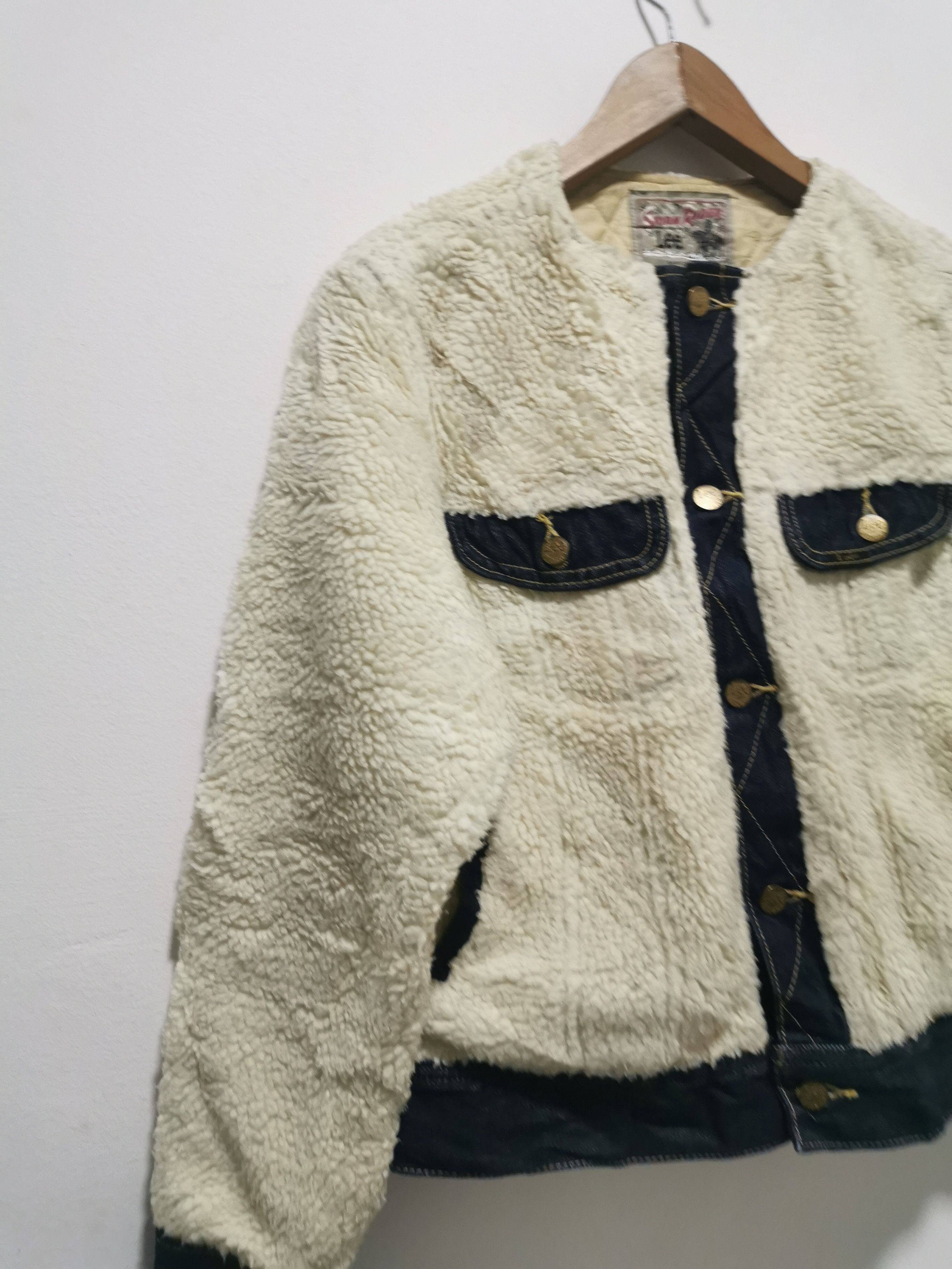 Lee × Vintage Vintage Lee Storm Rider Fleece Sherpa Jacket Size M / US 6-8 / IT 42-44 - 3 Thumbnail