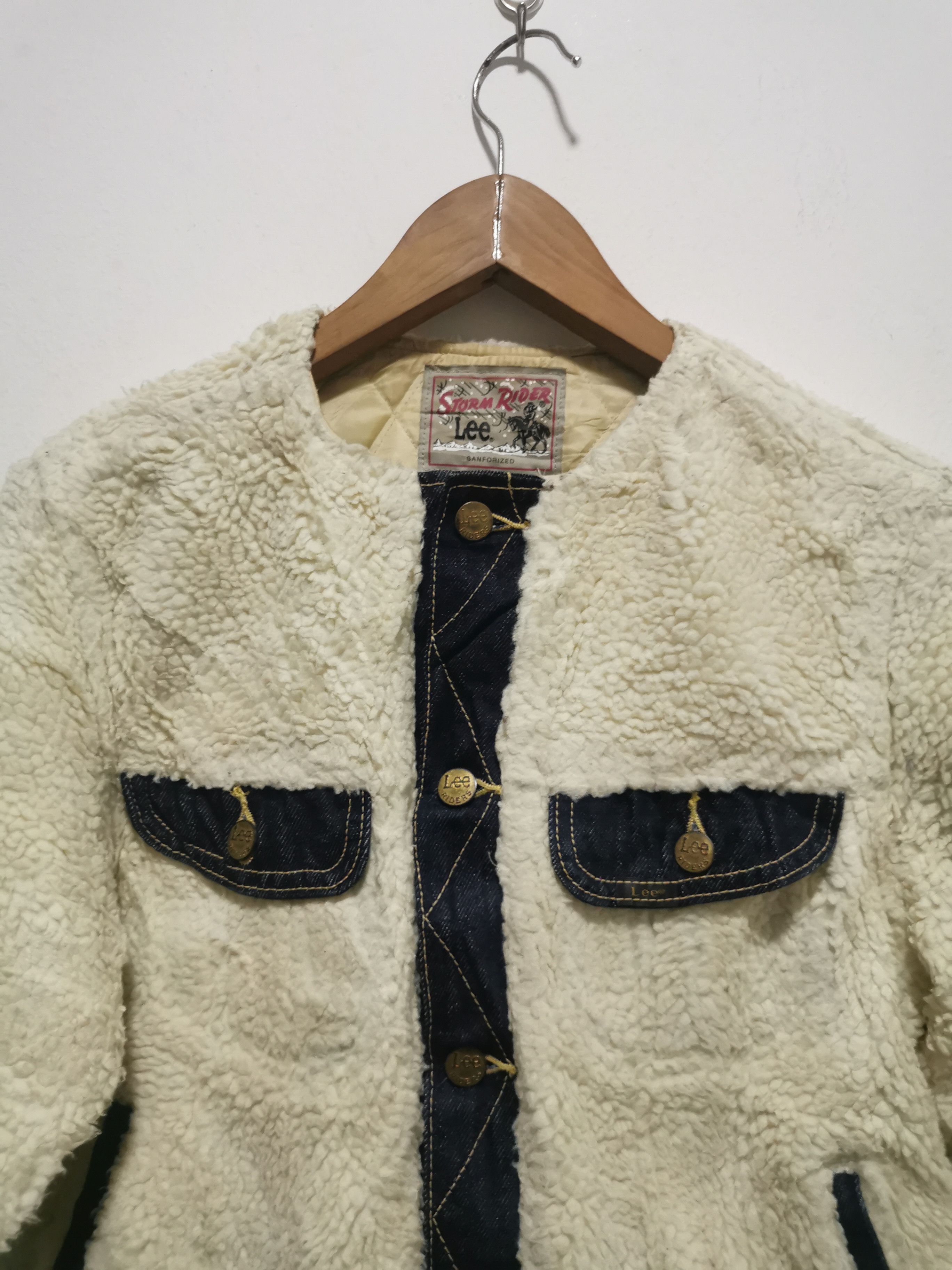 Lee × Vintage Vintage Lee Storm Rider Fleece Sherpa Jacket Size M / US 6-8 / IT 42-44 - 2 Thumbnail