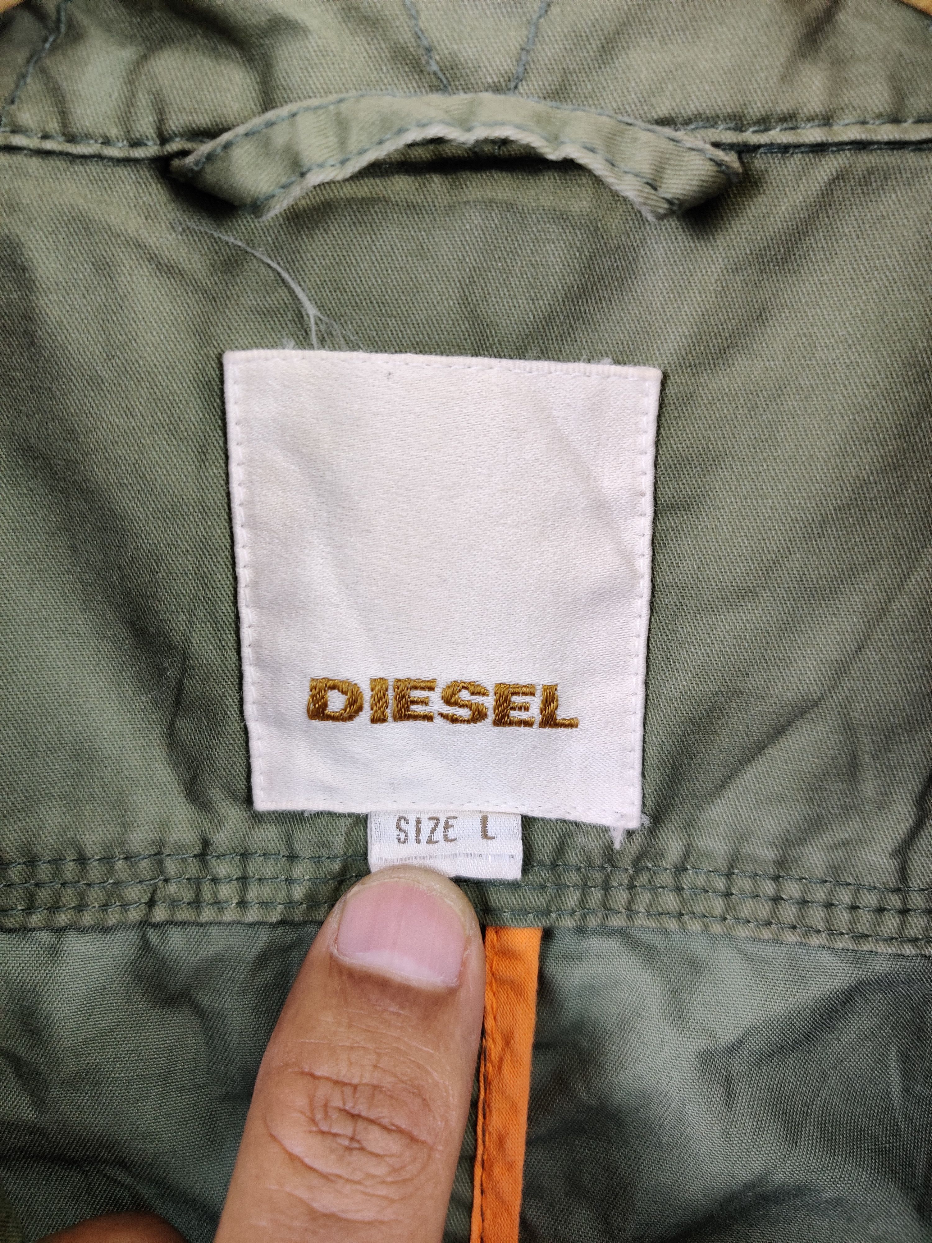 Diesel Vintage Diesel M65 Olive Green Jacket Size US L / EU 52-54 / 3 - 12 Thumbnail