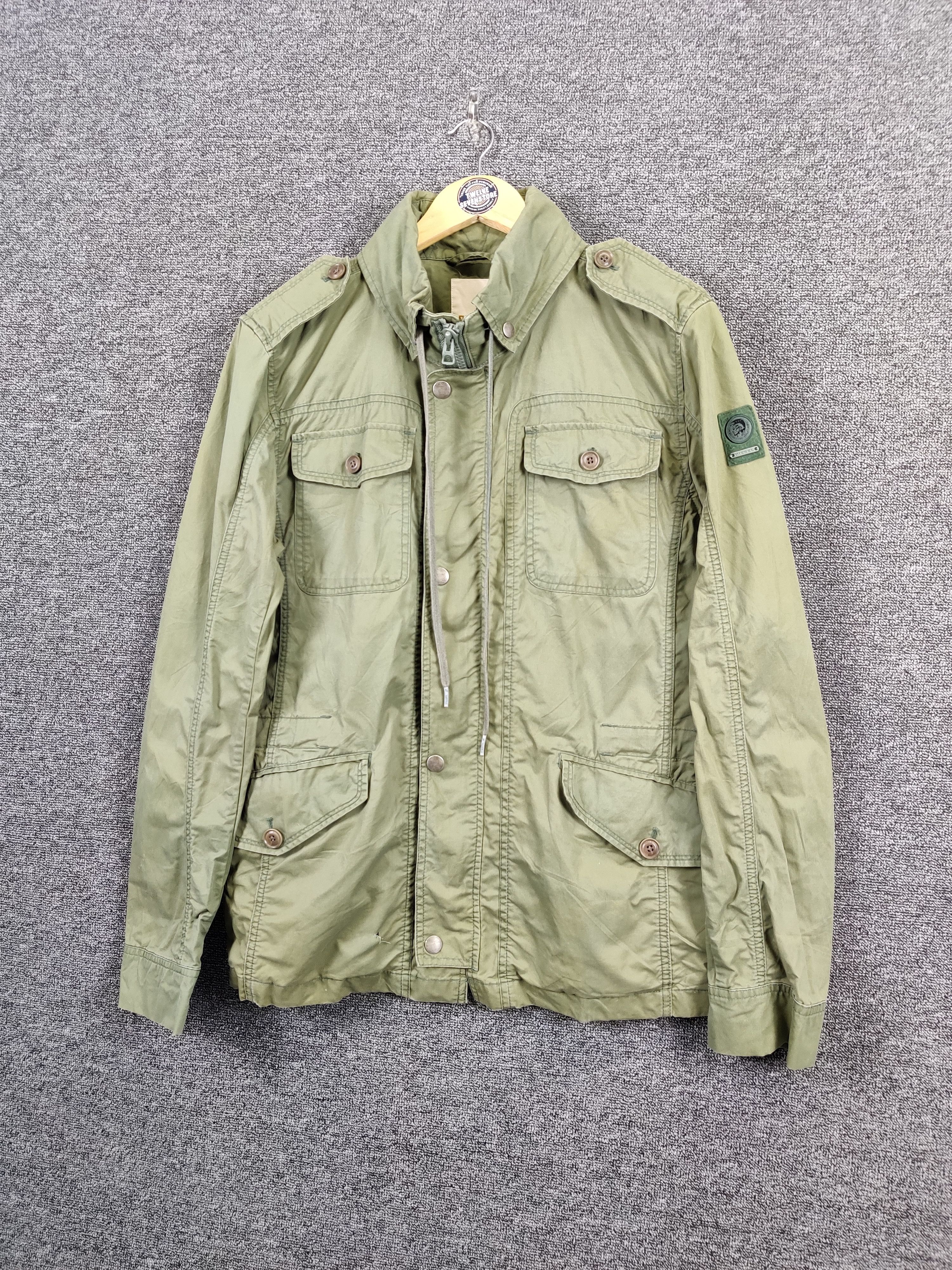Diesel Vintage Diesel M65 Olive Green Jacket Size US L / EU 52-54 / 3 - 2 Thumbnail