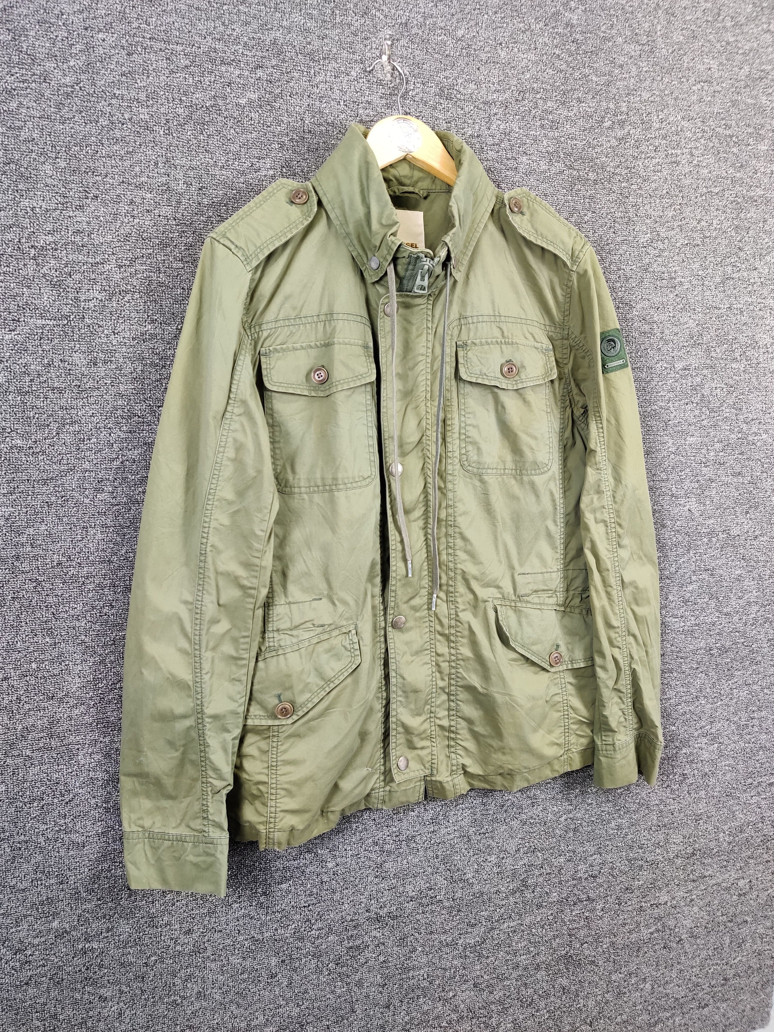 Diesel Vintage Diesel M65 Olive Green Jacket Size US L / EU 52-54 / 3 - 6 Thumbnail