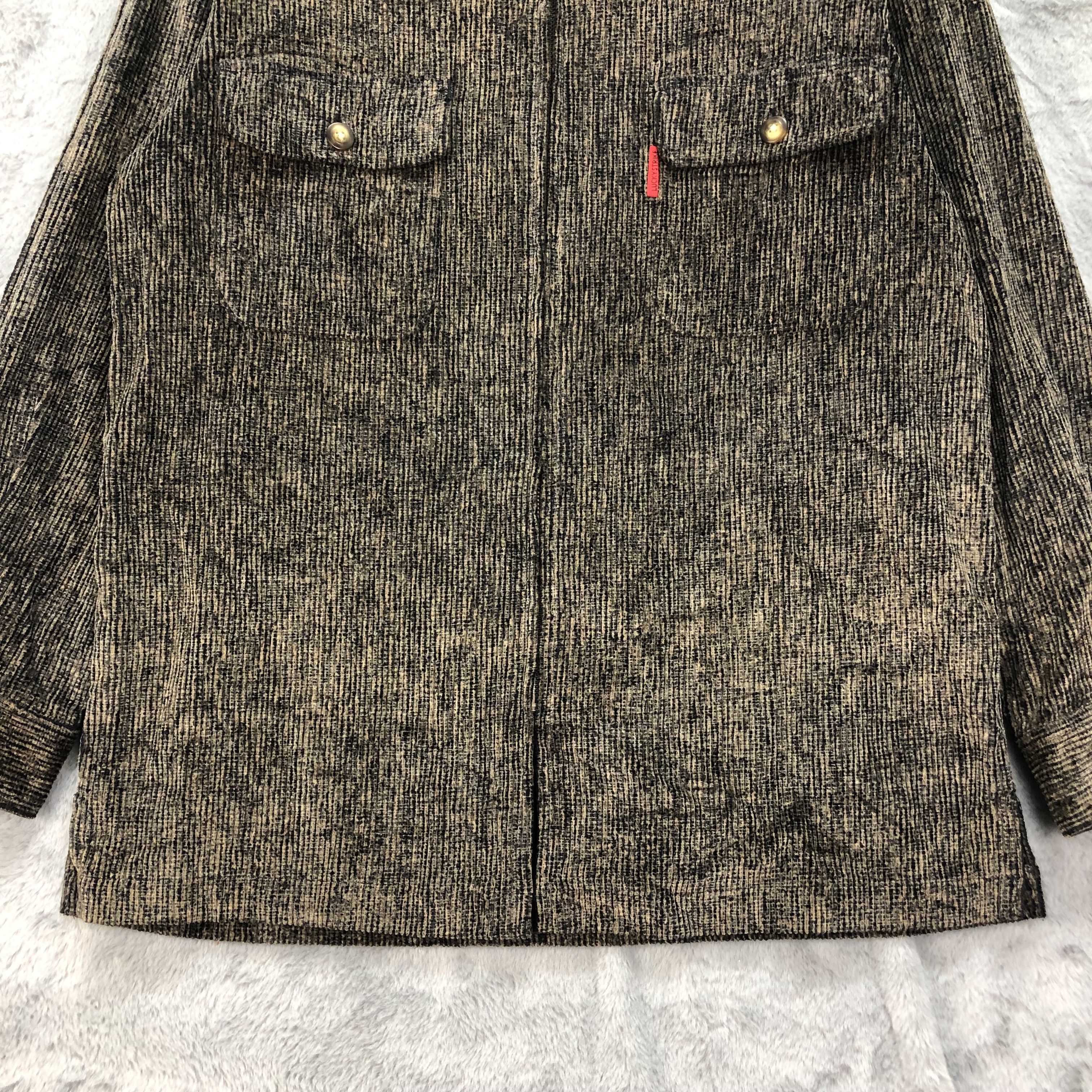 Vintage Vintage Lucky Strike Zipper Work Corduroy Jacket #4631-161 Size US M / EU 48-50 / 2 - 4 Thumbnail