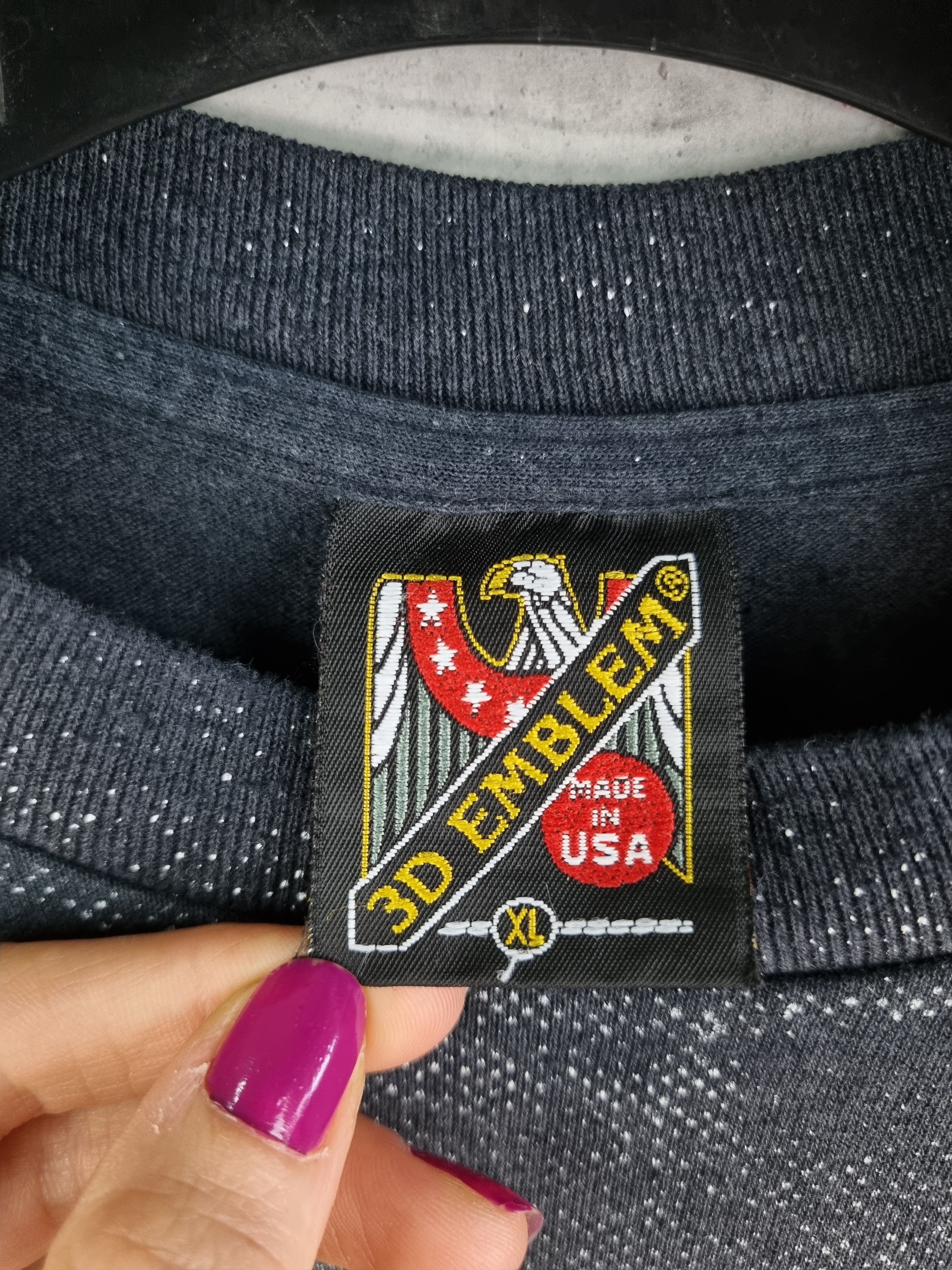 Harley Davidson × Vintage 80s 3D Emblem American Biker Thrashed Tee made in USA Size US XL / EU 56 / 4 - 11 Thumbnail