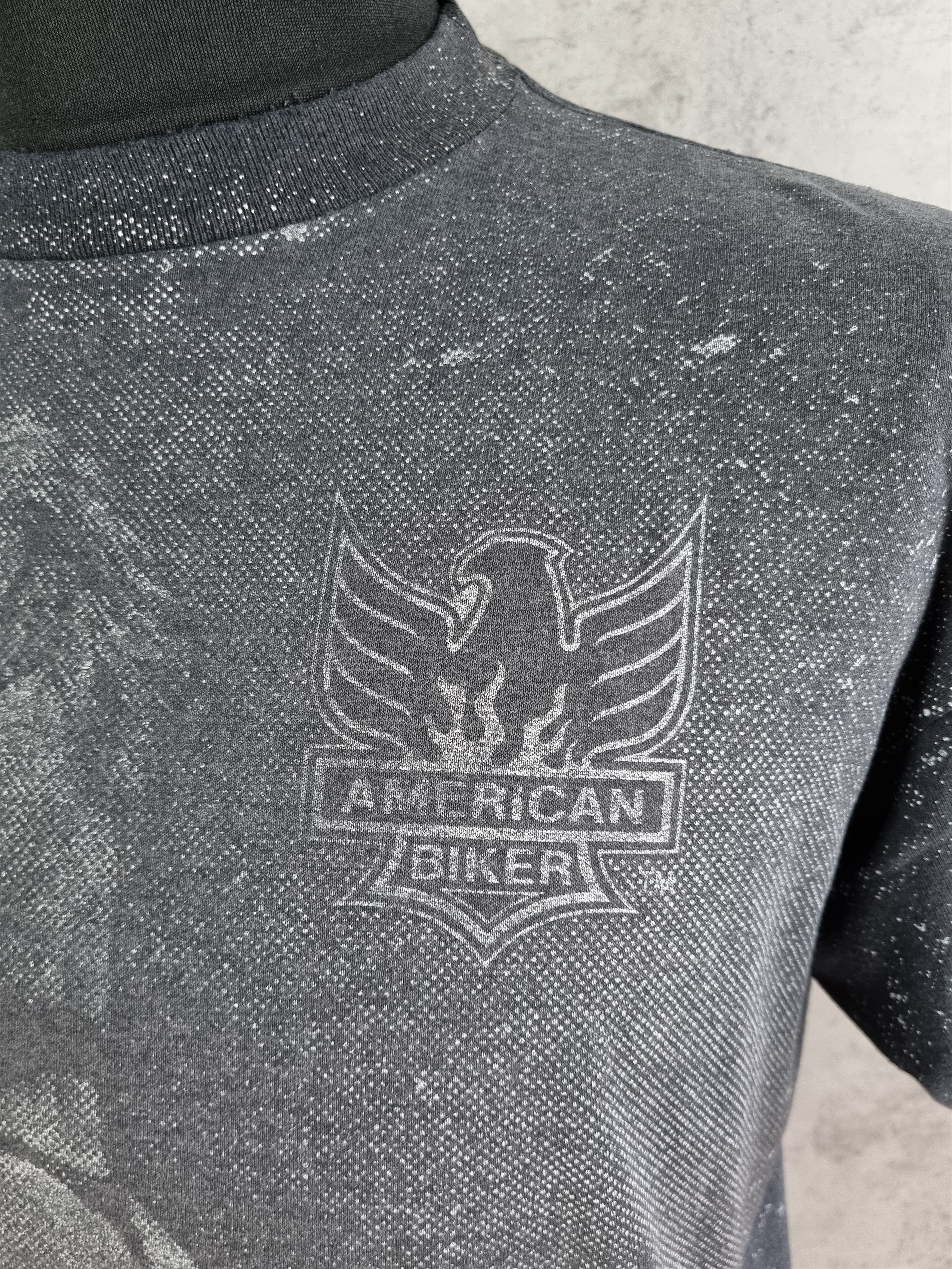 Harley Davidson × Vintage 80s 3D Emblem American Biker Thrashed Tee made in USA Size US XL / EU 56 / 4 - 15 Thumbnail