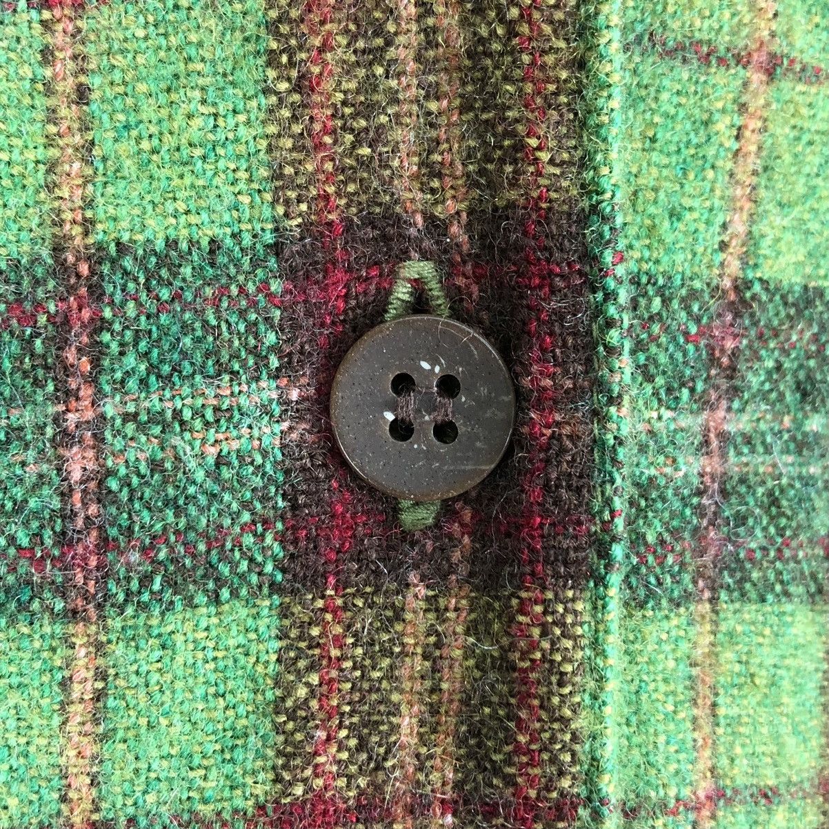 Flannel Vintage 80's Wool Flannel Tartan Check by Florrie Bell Size US M / EU 48-50 / 2 - 12 Thumbnail