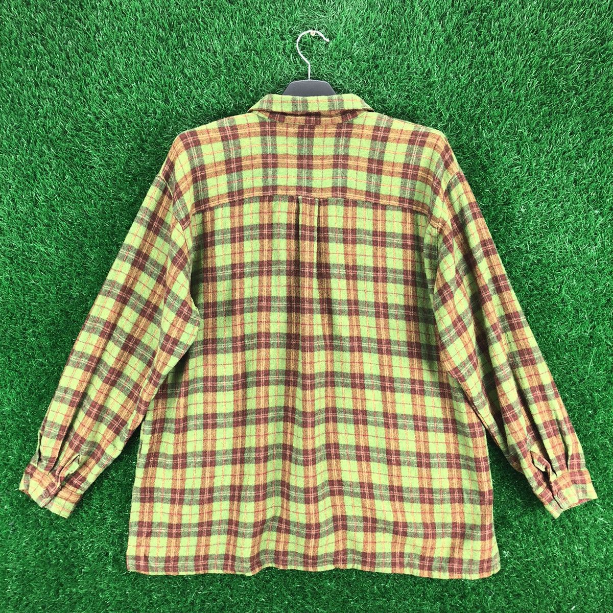 Flannel Vintage 80's Wool Flannel Tartan Check by Florrie Bell Size US M / EU 48-50 / 2 - 4 Thumbnail