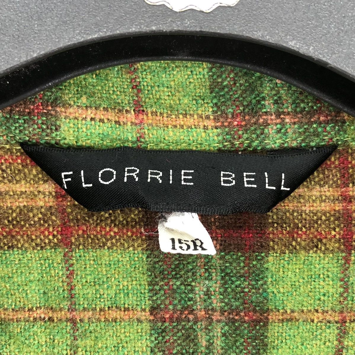 Flannel Vintage 80's Wool Flannel Tartan Check by Florrie Bell Size US M / EU 48-50 / 2 - 13 Thumbnail