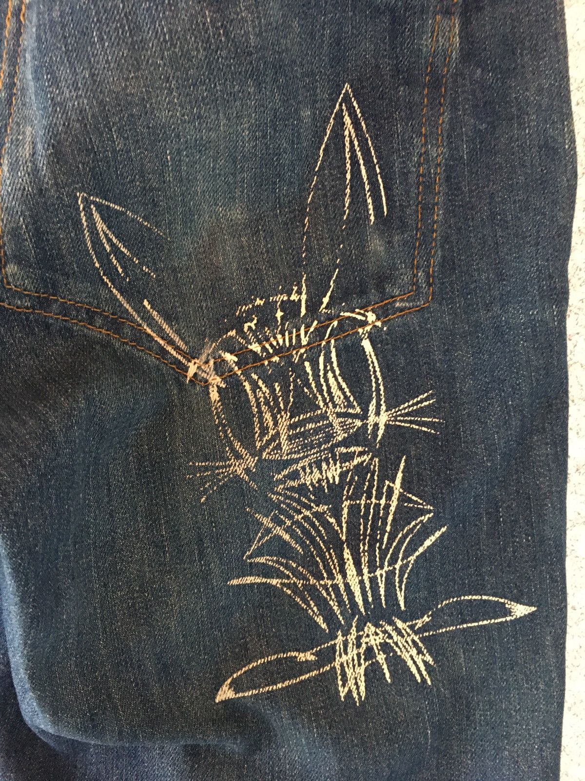 Vintage Von Dutch pinstripes Denim Size US 30 / EU 46 - 4 Thumbnail