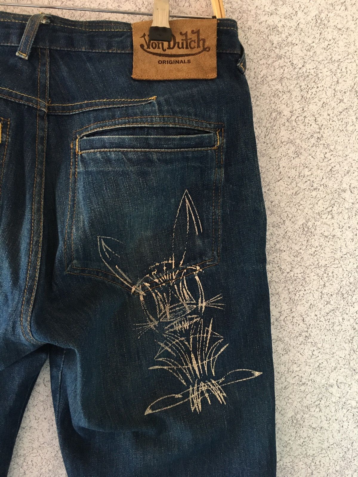 Vintage Von Dutch pinstripes Denim Size US 30 / EU 46 - 3 Thumbnail