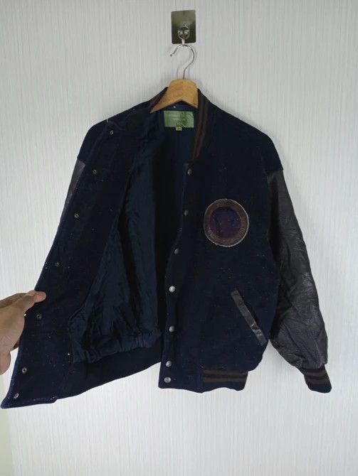 Other Universite De Paris Sorbonne Varsity Wool/Leather Jacket Size US M / EU 48-50 / 2 - 4 Thumbnail