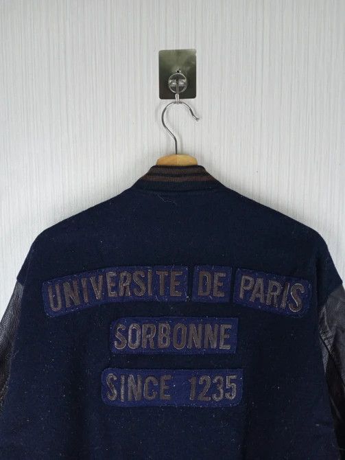 Other Universite De Paris Sorbonne Varsity Wool/Leather Jacket Size US M / EU 48-50 / 2 - 3 Thumbnail