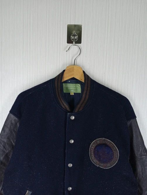 Other Universite De Paris Sorbonne Varsity Wool/Leather Jacket Size US M / EU 48-50 / 2 - 10 Thumbnail