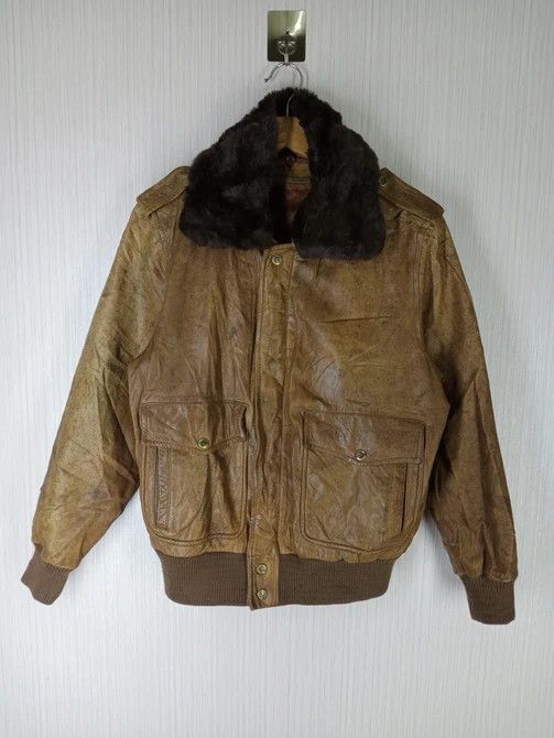 Japanese Brand Rare Vintage 80s Japanese Brand Sun Plata Leather Jacket Size US M / EU 48-50 / 2 - 1 Thumbnail