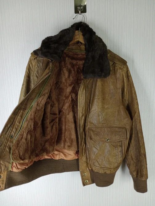 Japanese Brand Rare Vintage 80s Japanese Brand Sun Plata Leather Jacket Size US M / EU 48-50 / 2 - 2 Thumbnail