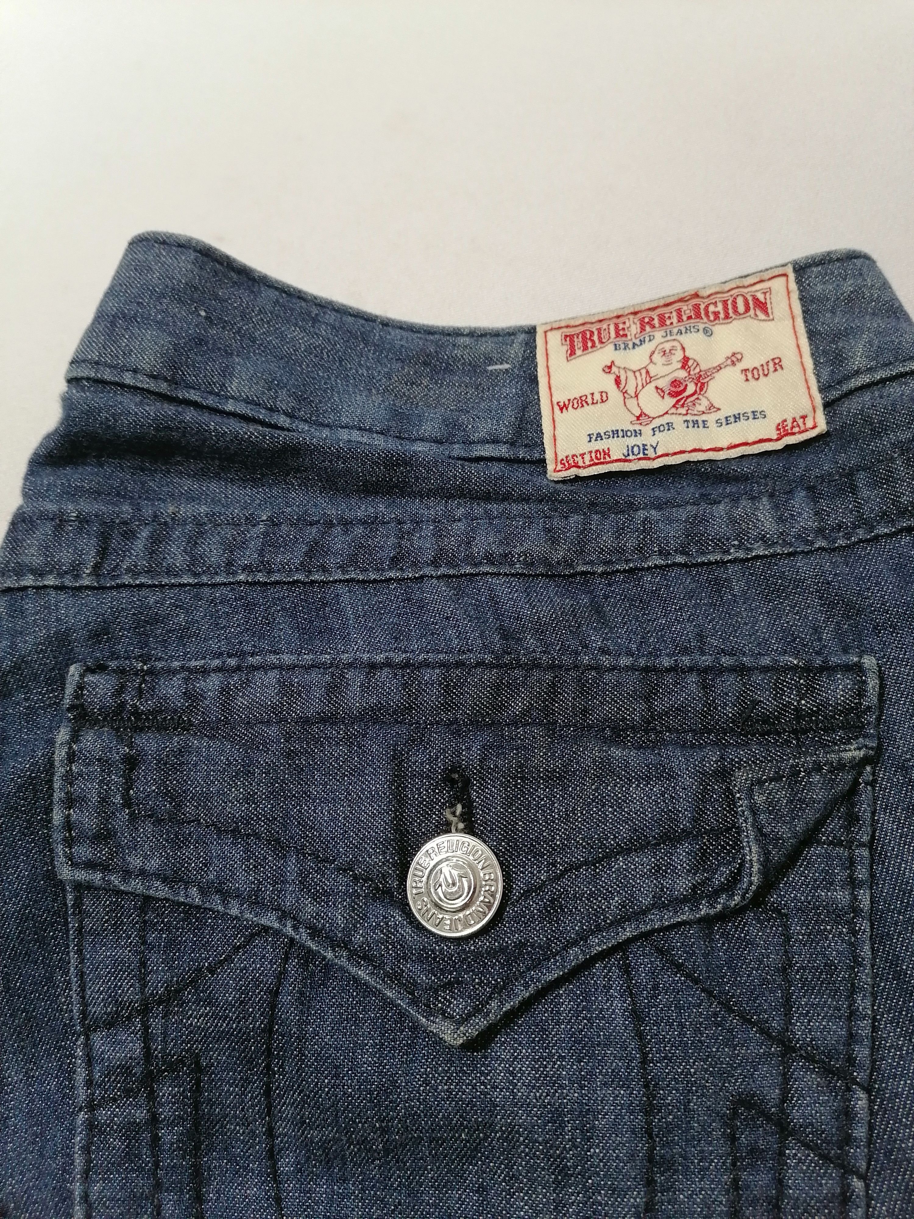 True Religion True Religion Joey Denim Jeans Size US 35 - 7 Thumbnail