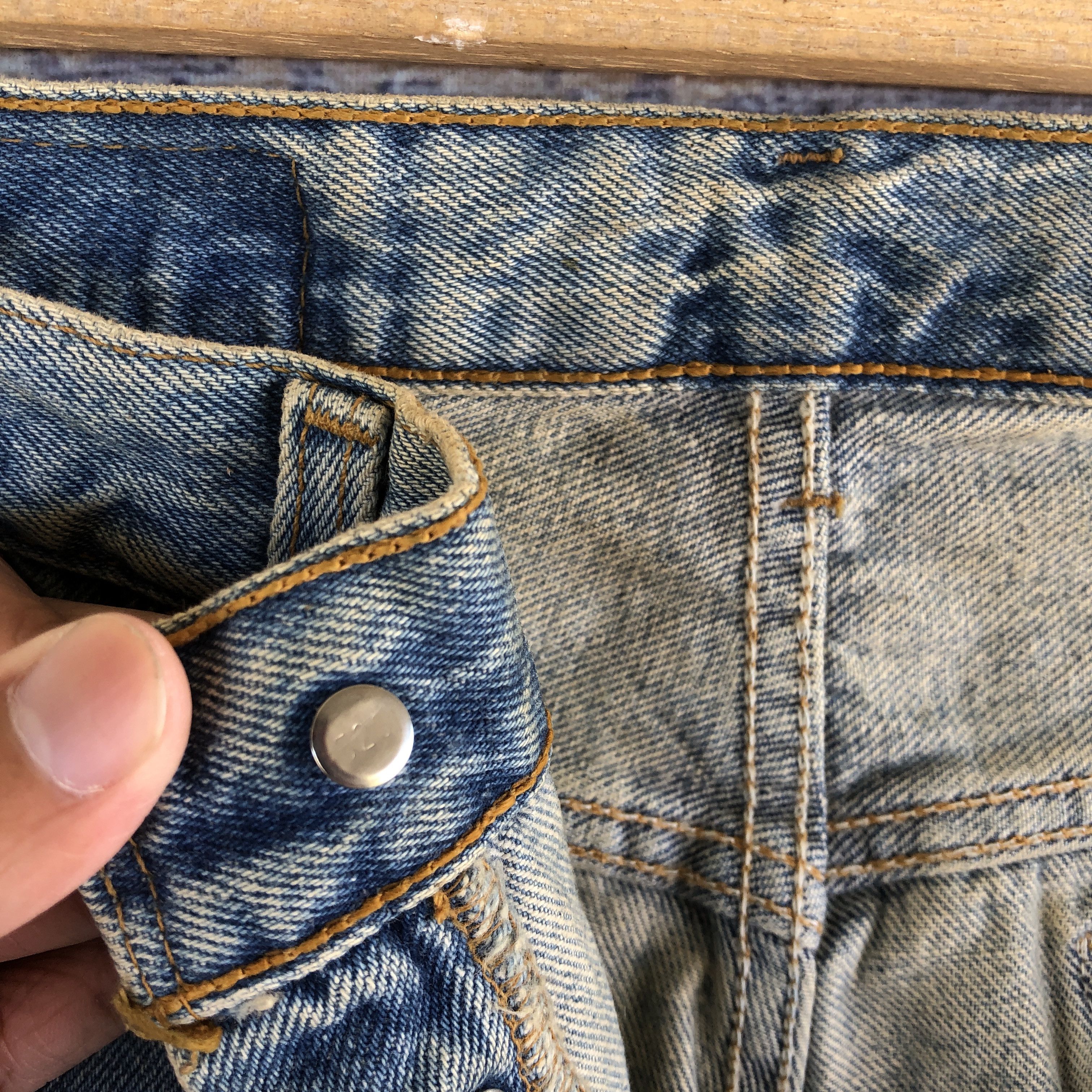 Levi's × Vintage Vintage 90s Levis 501 Sun Faded Jeans Levi's Stonewash Denim Size US 30 / EU 46 - 7 Thumbnail