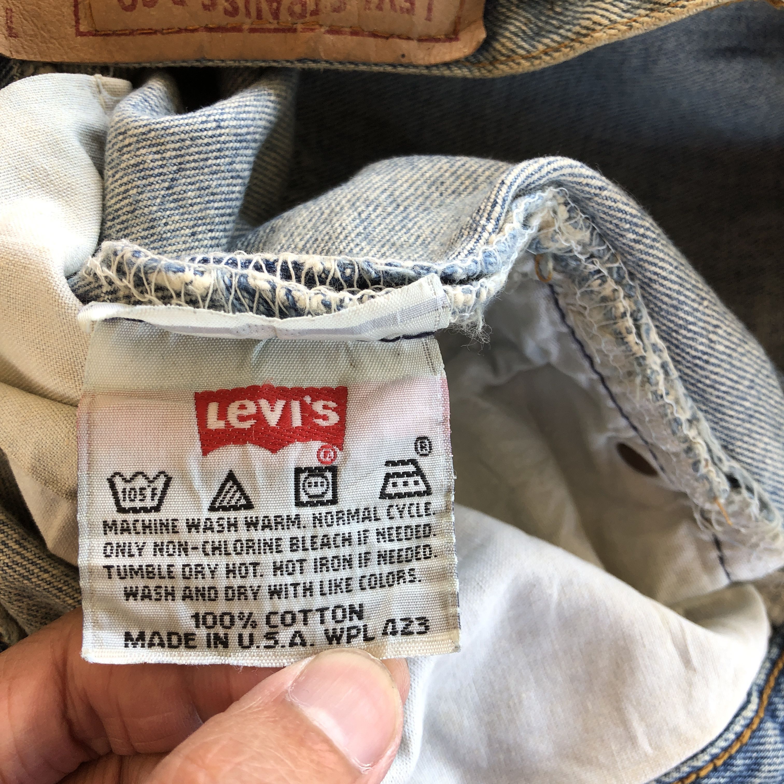 Levi's × Vintage Vintage 90s Levis 501 Sun Faded Jeans Levi's Stonewash Denim Size US 30 / EU 46 - 11 Thumbnail