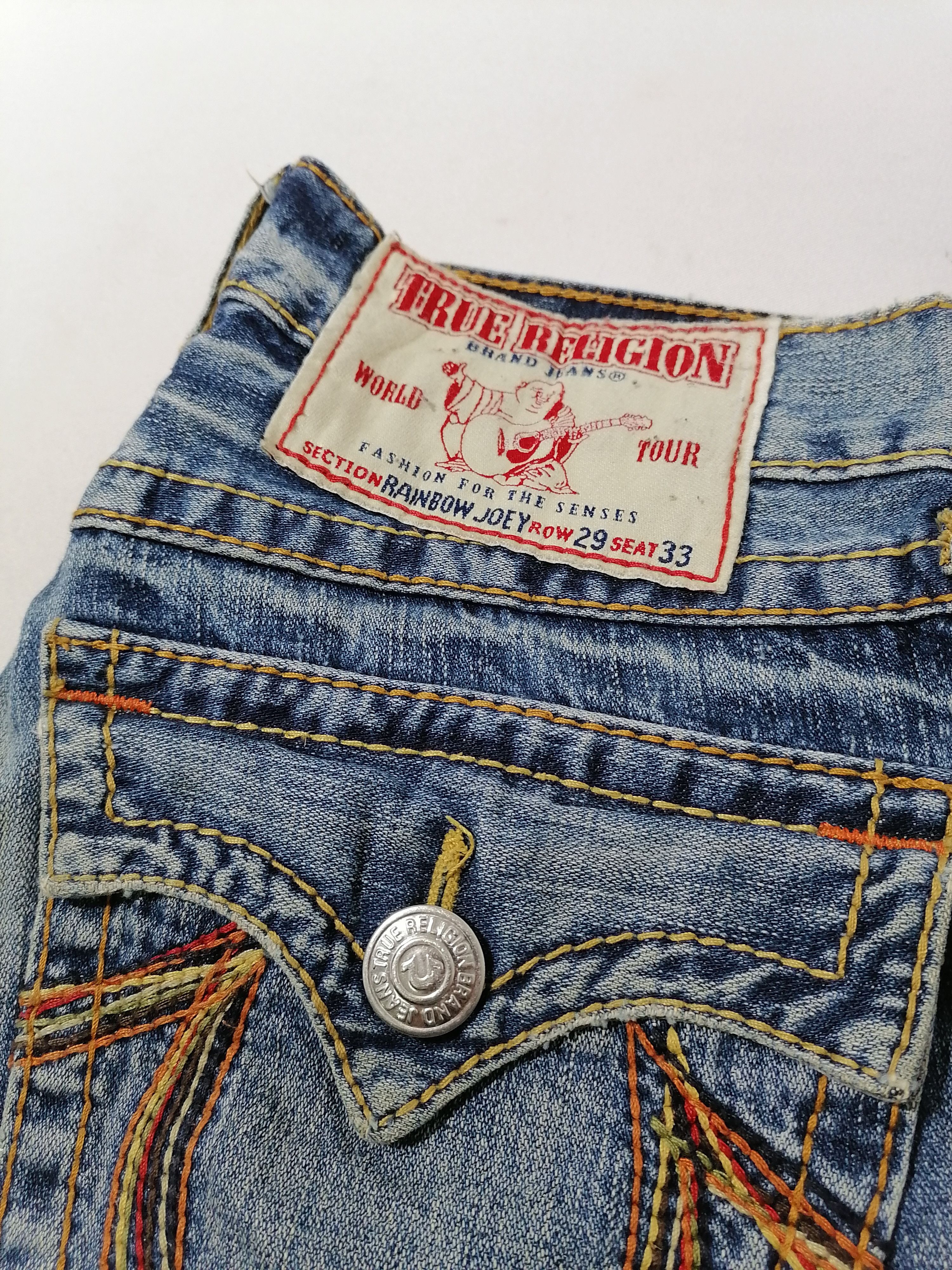 True Religion True Religion Rainbow Joey Denim Jeans Size US 33 - 7 Preview