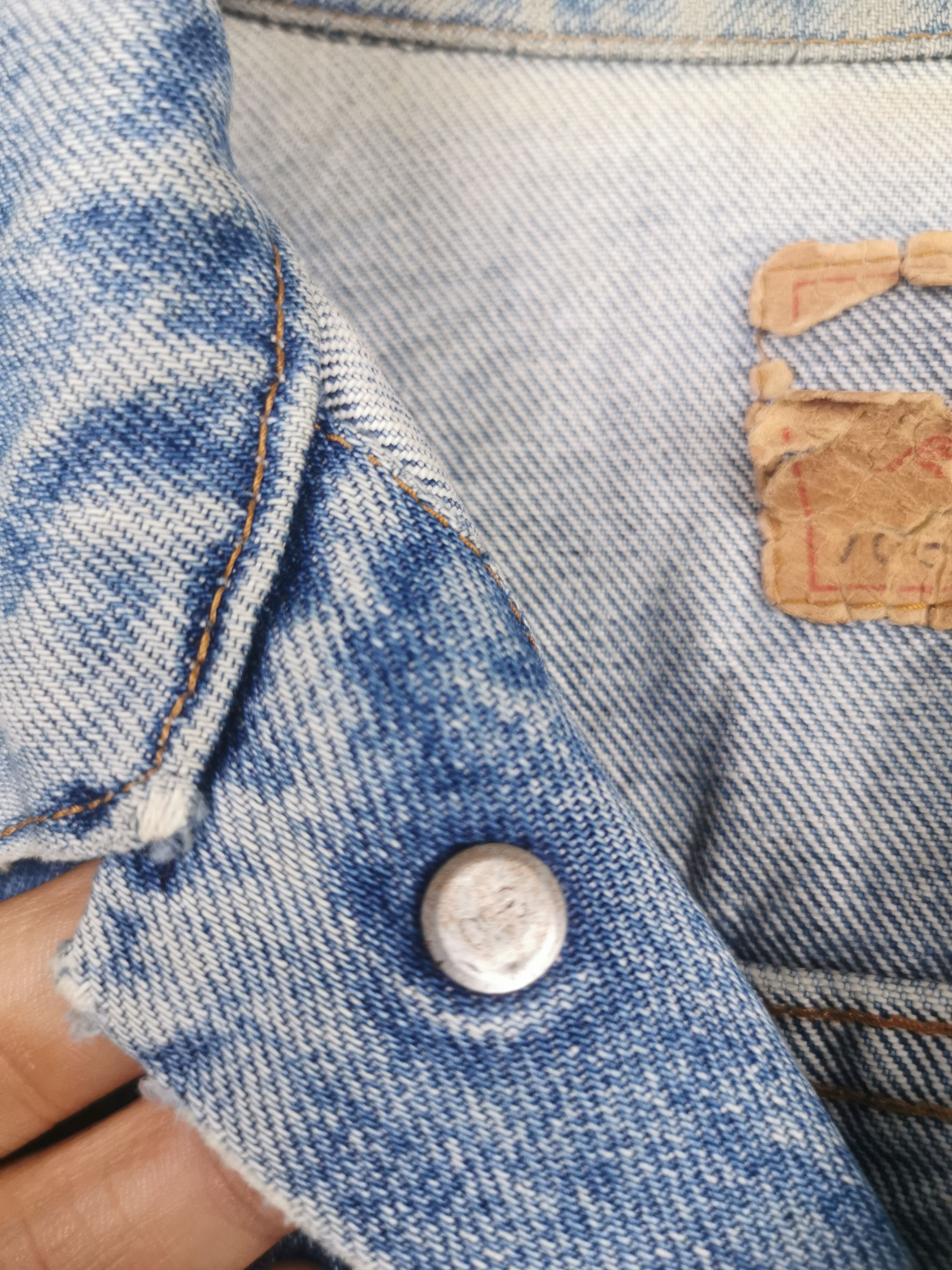 Levi's × Vintage True Vintage Levi's 505 Distressed Denim Trucker Jacket Size US M / EU 48-50 / 2 - 10 Thumbnail