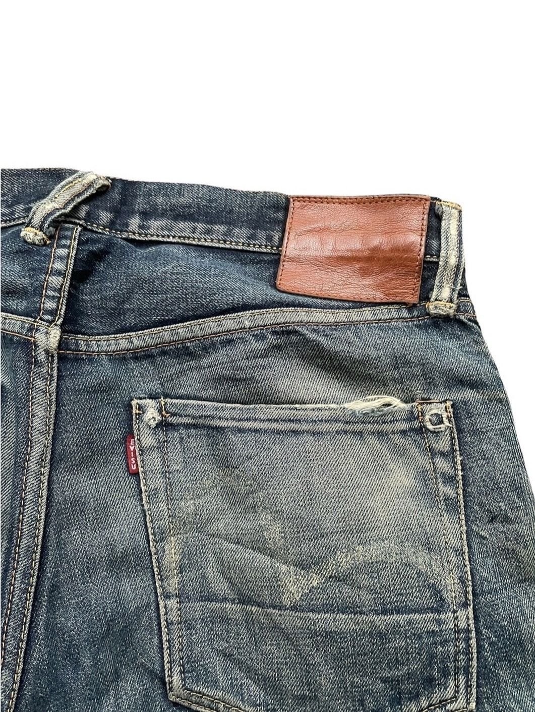 Evisu × Vintage Evisu Vintage Selvedge Aging Distressed Denim Size US 32 / EU 48 - 11 Thumbnail