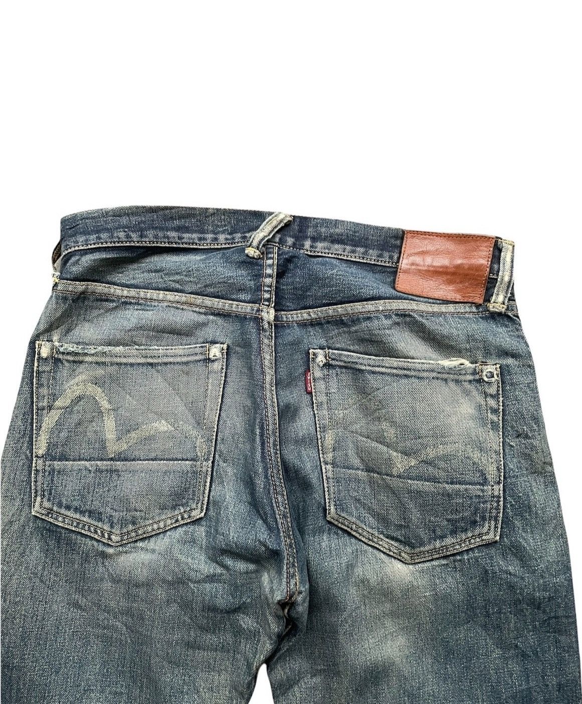 Evisu × Vintage Evisu Vintage Selvedge Aging Distressed Denim Size US 32 / EU 48 - 10 Thumbnail