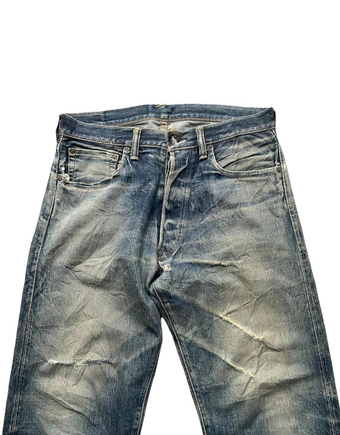 Evisu × Vintage Evisu Vintage Selvedge Aging Distressed Denim Size US 32 / EU 48 - 4 Thumbnail
