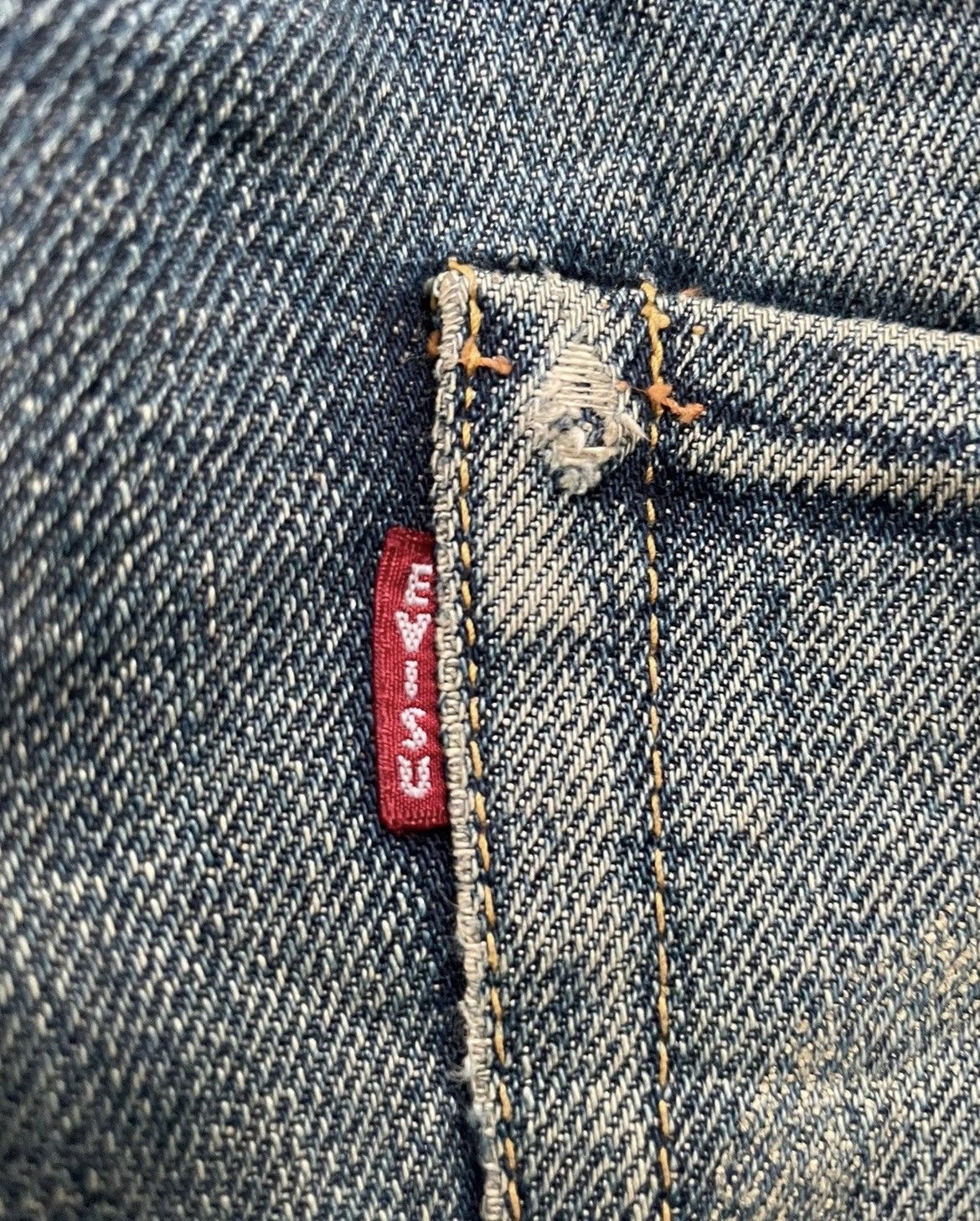 Evisu × Vintage Evisu Vintage Selvedge Aging Distressed Denim Size US 32 / EU 48 - 14 Thumbnail