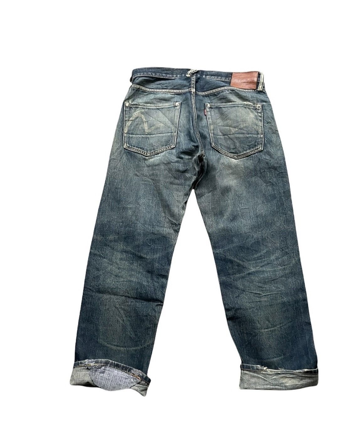 Evisu × Vintage Evisu Vintage Selvedge Aging Distressed Denim Size US 32 / EU 48 - 9 Thumbnail