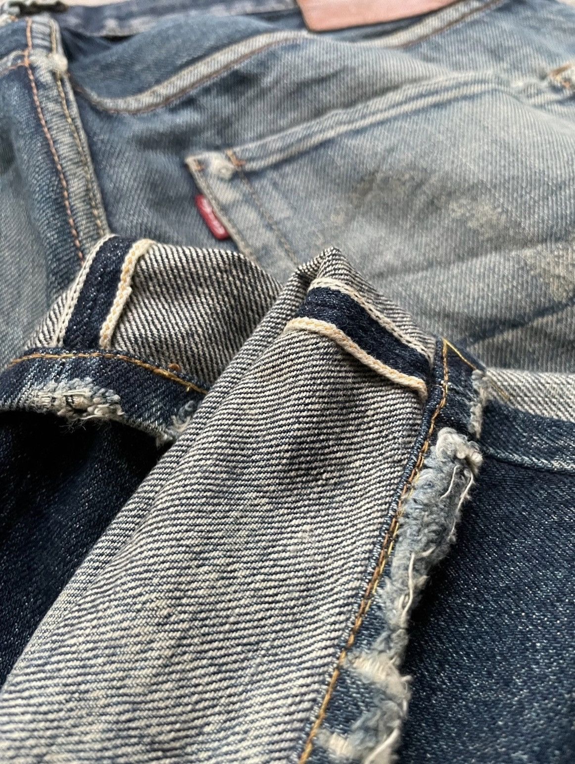 Evisu × Vintage Evisu Vintage Selvedge Aging Distressed Denim Size US 32 / EU 48 - 12 Thumbnail