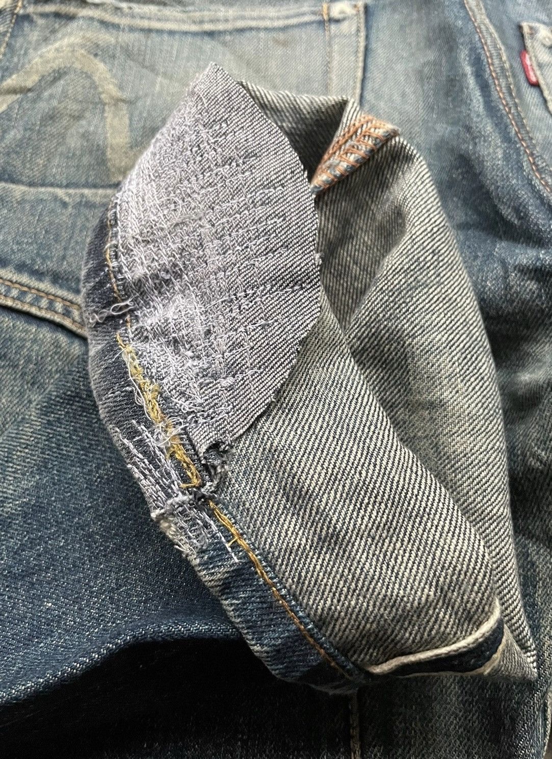 Evisu × Vintage Evisu Vintage Selvedge Aging Distressed Denim Size US 32 / EU 48 - 16 Thumbnail