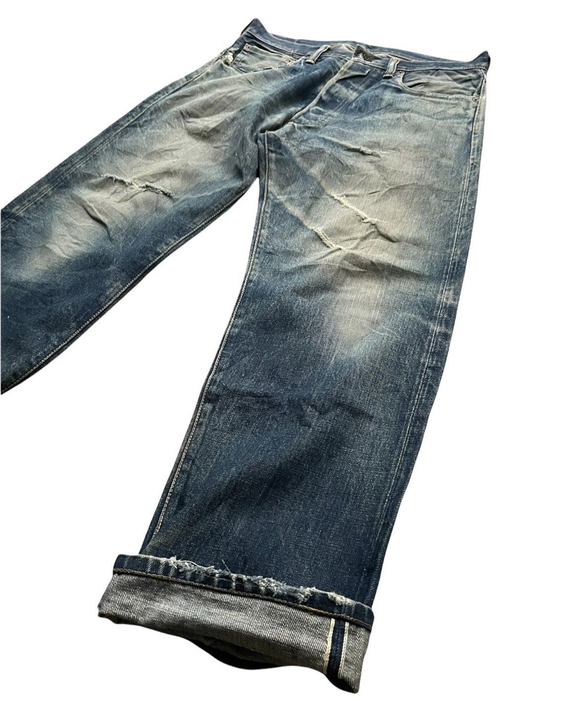 Evisu × Vintage Evisu Vintage Selvedge Aging Distressed Denim Size US 32 / EU 48 - 3 Thumbnail