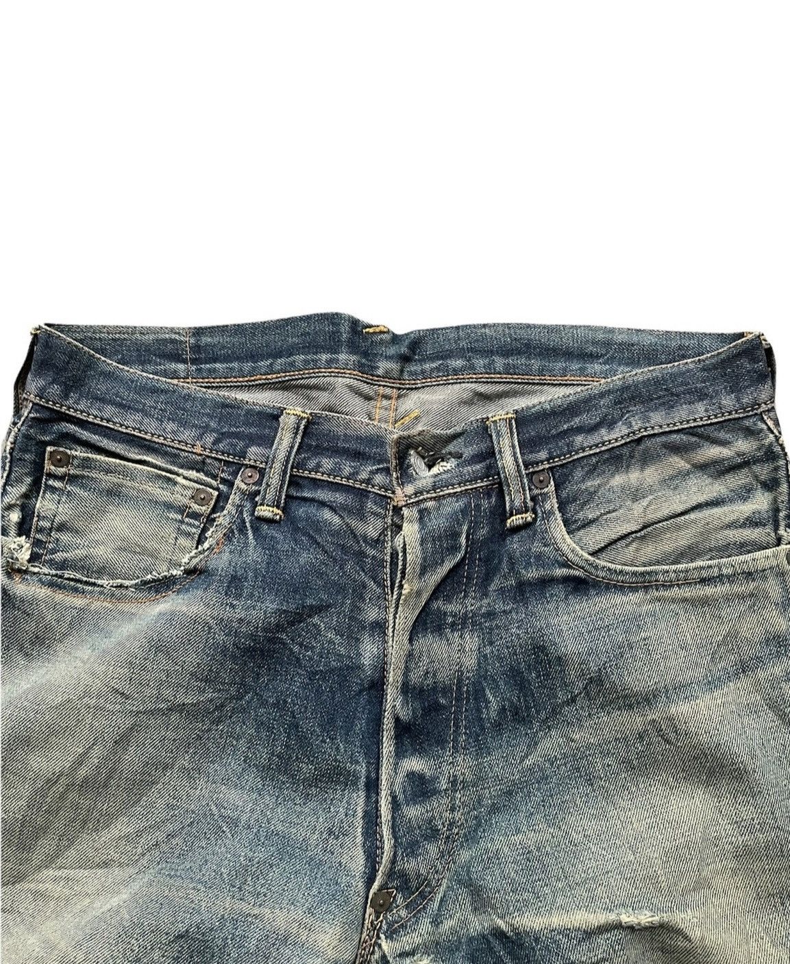 Evisu × Vintage Evisu Vintage Selvedge Aging Distressed Denim Size US 32 / EU 48 - 6 Thumbnail
