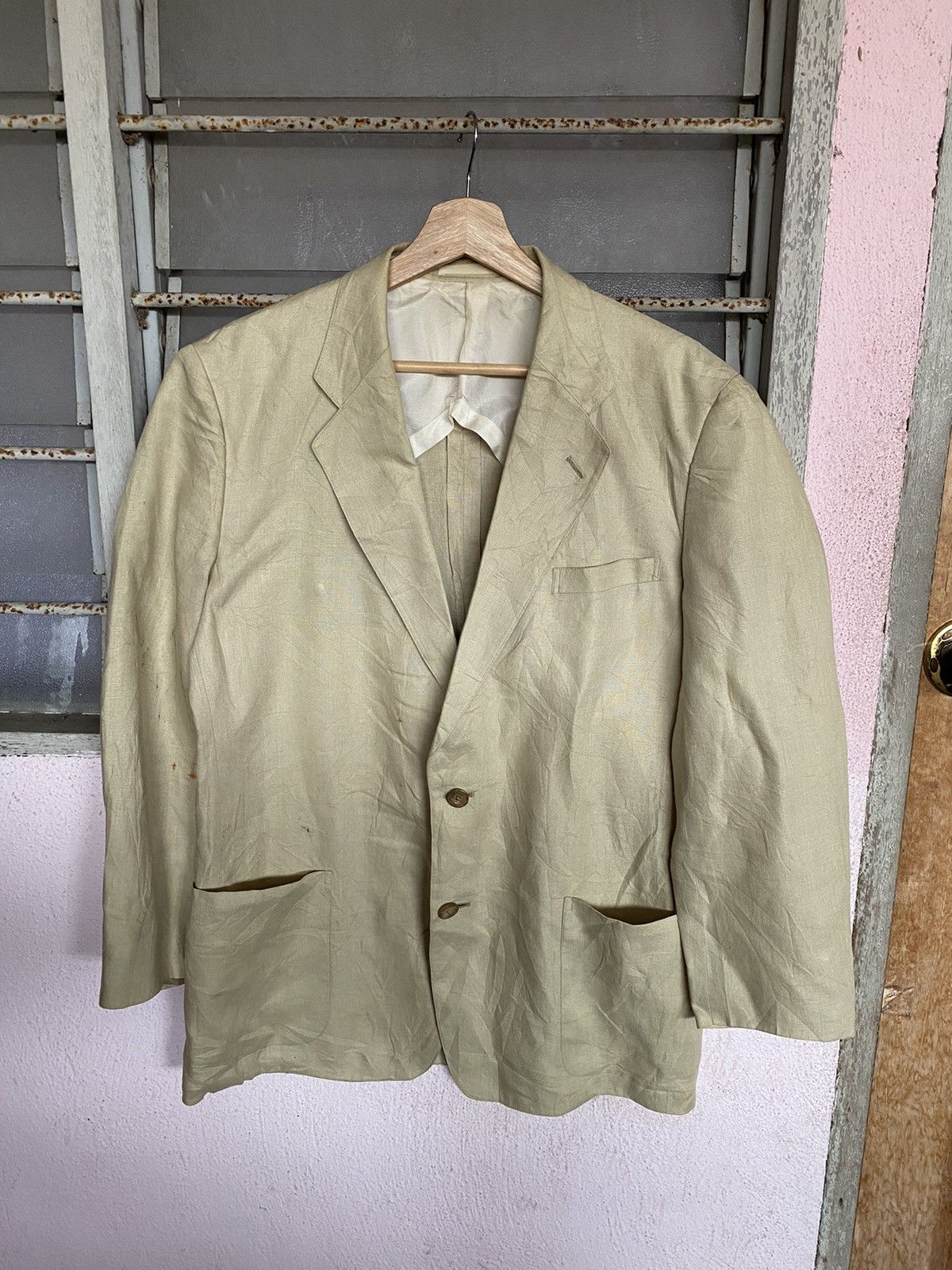 Burberry Vintage Burberry Blazers Size 44R - 5 Thumbnail