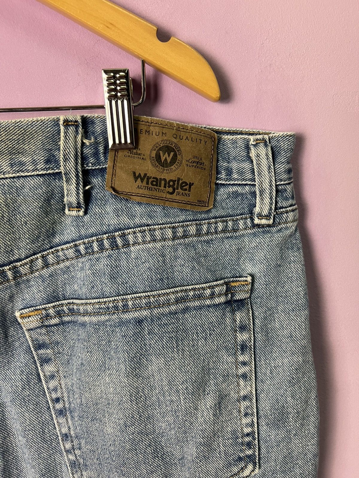 Wrangler 🔥Vintage Wrangler Relaxed Fit Cropped Denim Size US 44 / EU 60 - 13 Thumbnail