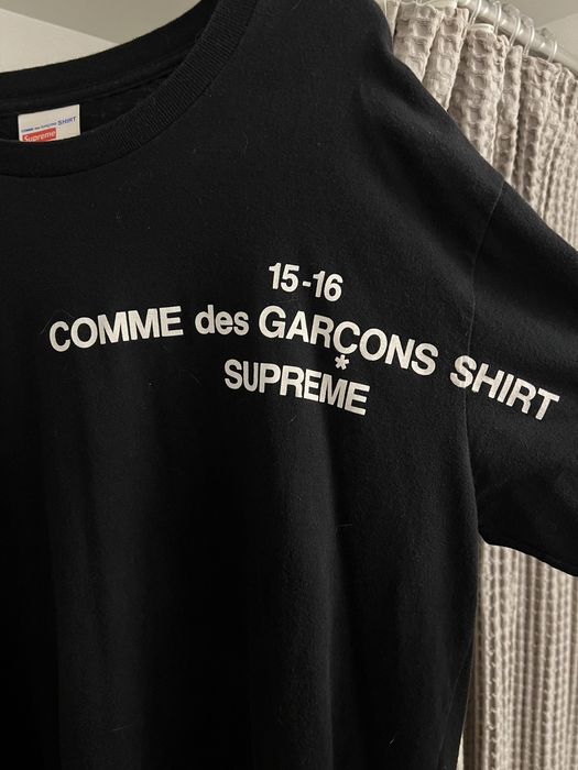 Supreme Supreme CDG Logo LS shirt 2015-16 | Grailed