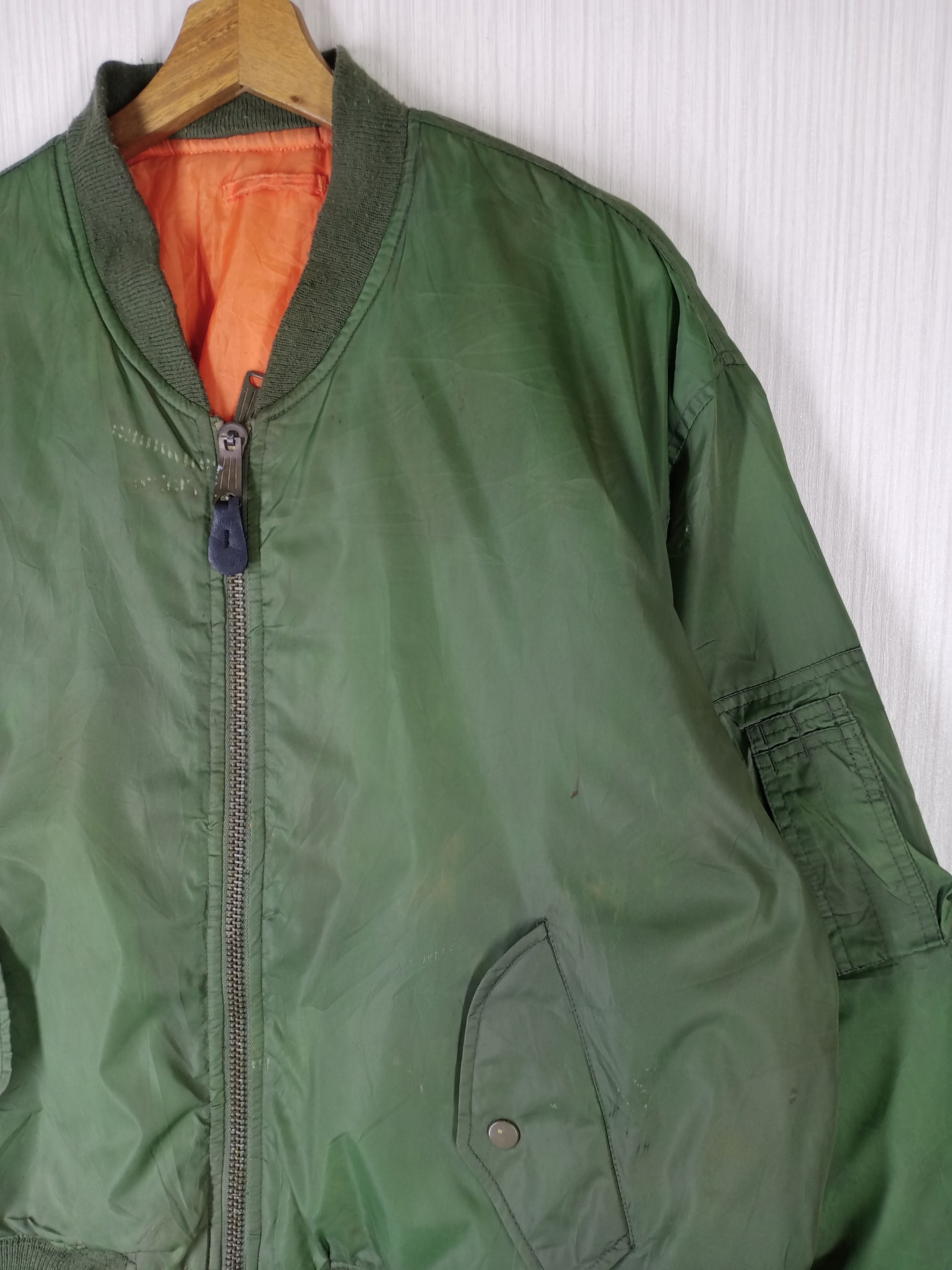 Vintage Rare Vintage MA 1 Phantom Military Flying Bomber Jacket Size US L / EU 52-54 / 3 - 2 Thumbnail
