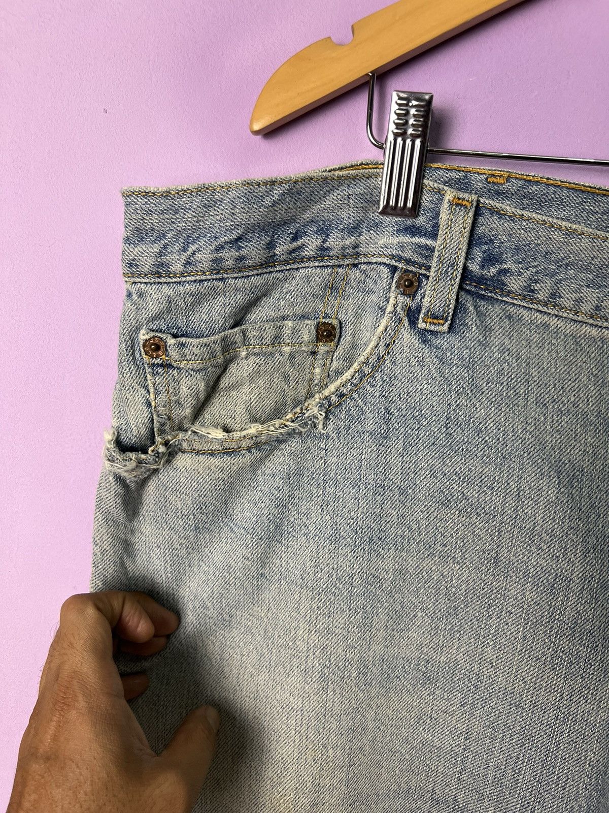 Levi's 🔥Levis 550 Short Denim Size US 43 - 8 Thumbnail