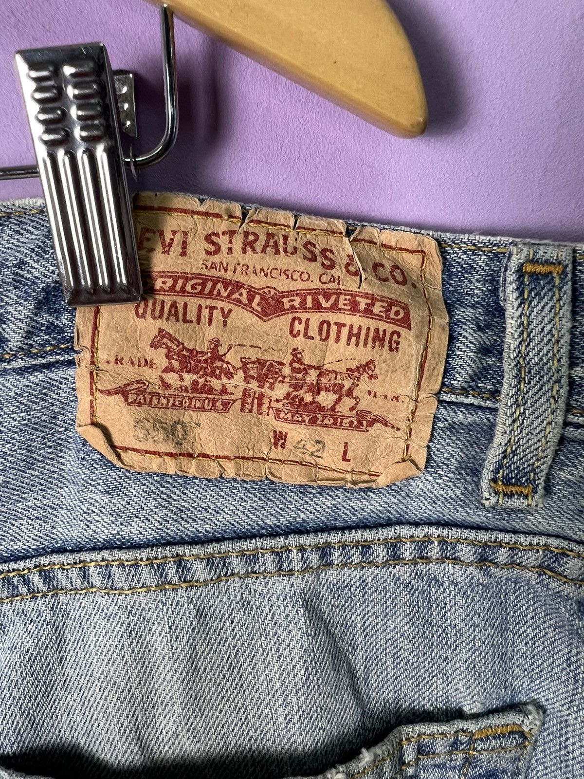 Levi's 🔥Levis 550 Short Denim Size US 43 - 13 Thumbnail