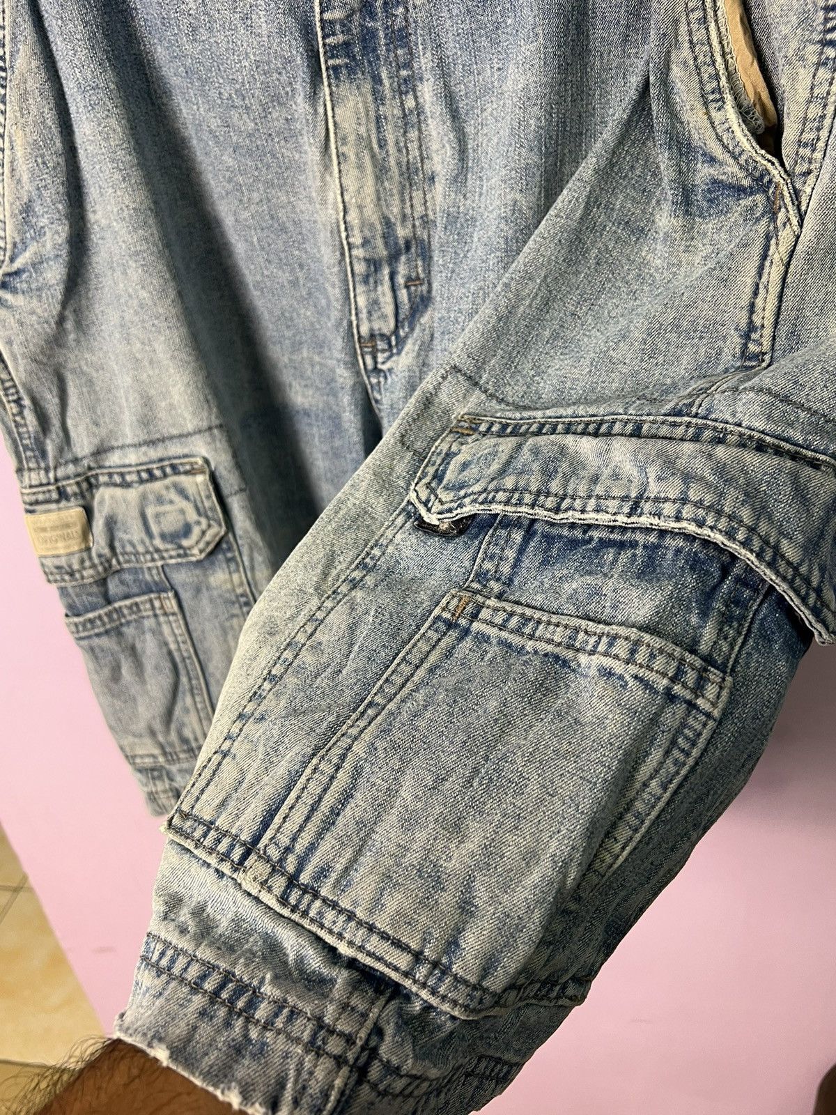 Wrangler 🔥Vintage Wrangler Denim Cargo Pants Size US 37 - 10 Thumbnail