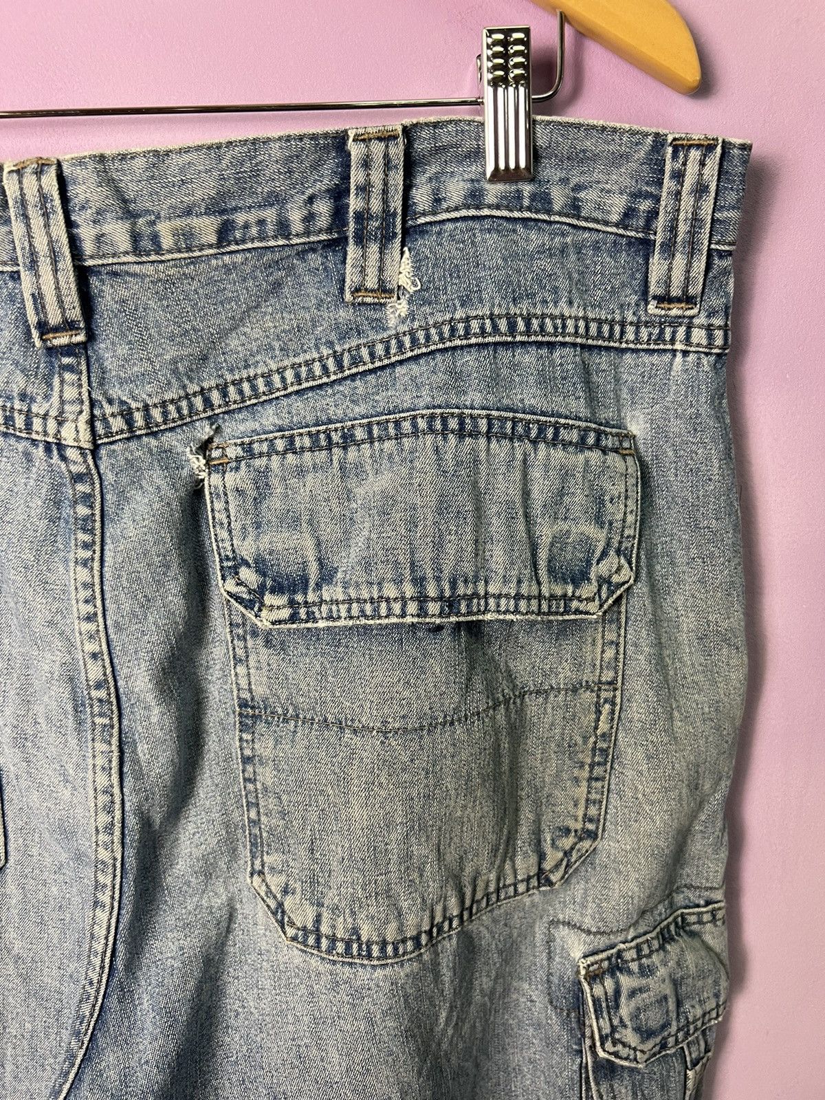 Wrangler 🔥Vintage Wrangler Denim Cargo Pants Size US 37 - 15 Thumbnail