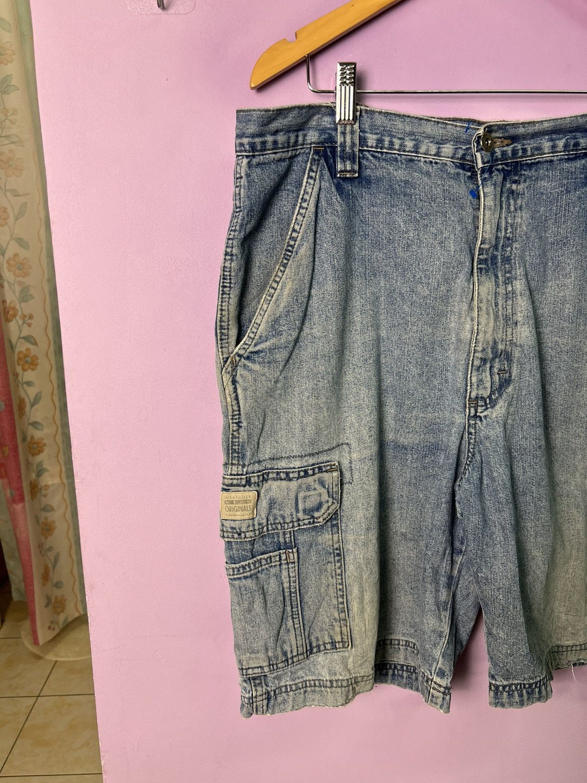 Wrangler 🔥Vintage Wrangler Denim Cargo Pants Size US 37 - 3 Thumbnail