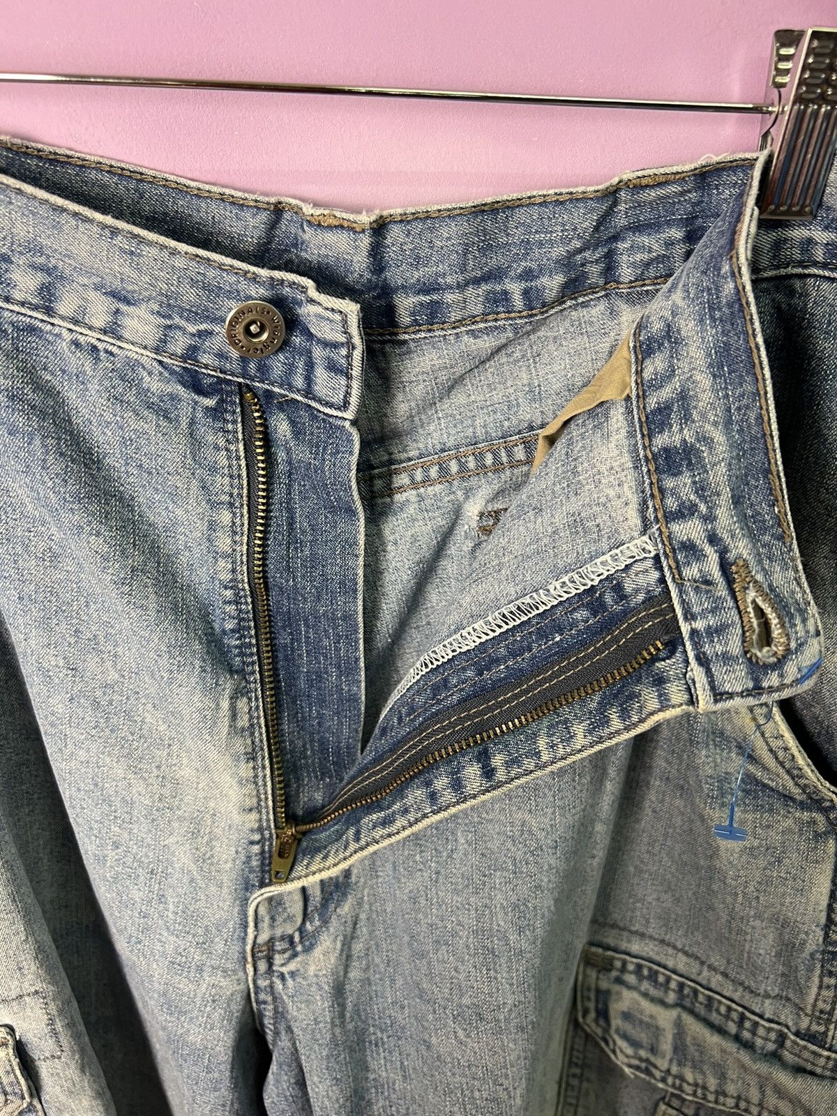 Wrangler 🔥Vintage Wrangler Denim Cargo Pants Size US 37 - 14 Thumbnail