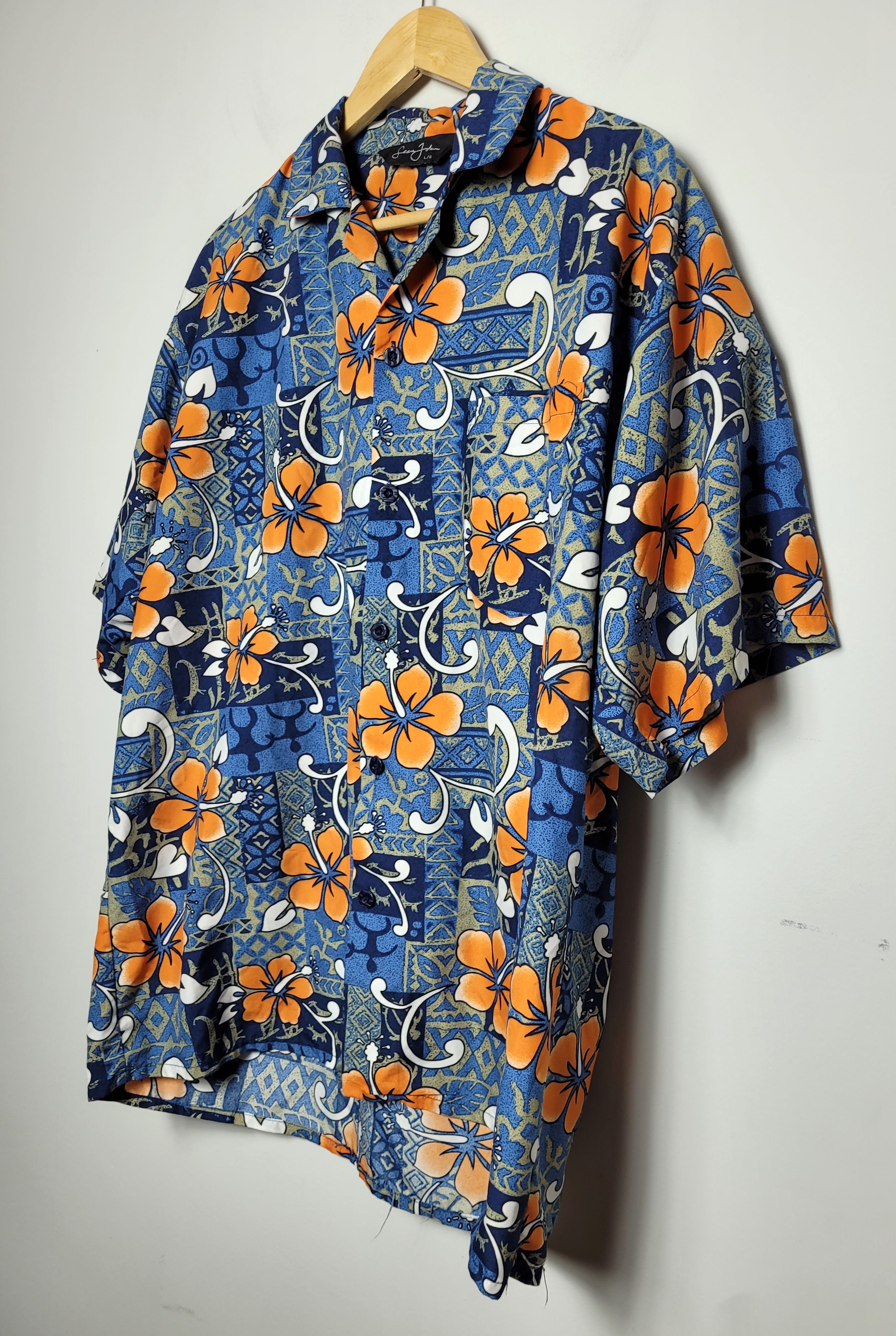 Vintage vintage floral hawaiian shirt Size US XL / EU 56 / 4 - 1 Thumbnail