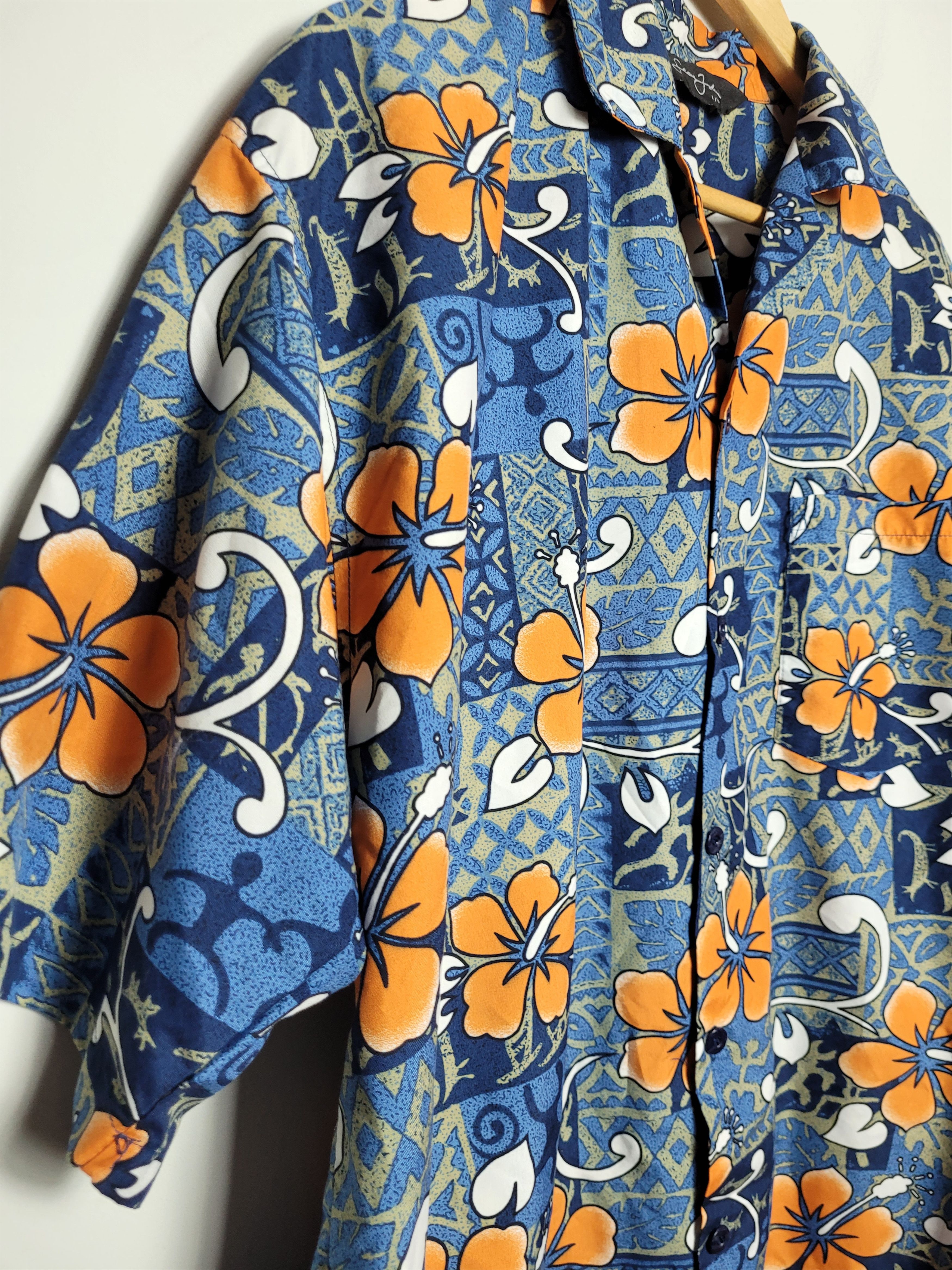 Vintage vintage floral hawaiian shirt Size US XL / EU 56 / 4 - 5 Thumbnail